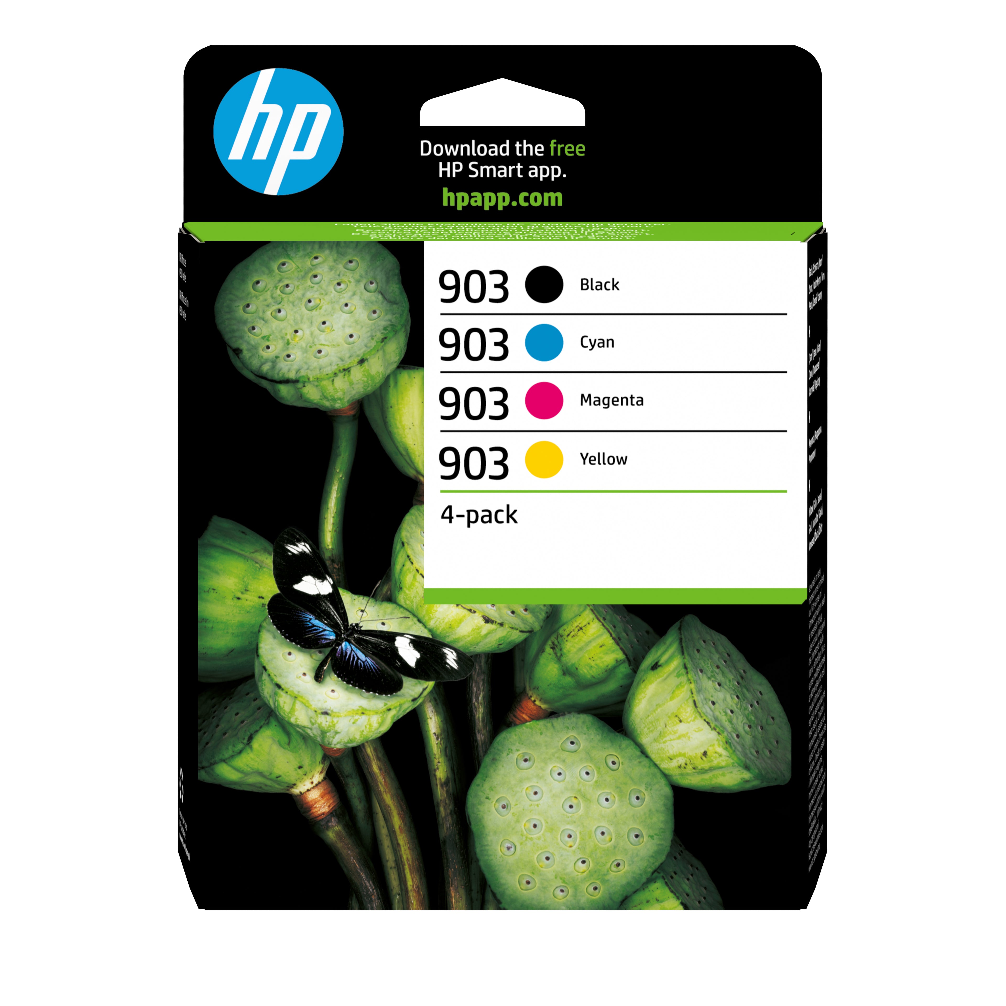 HP 903 - Pack de 4 - noir, jaune, cyan, magenta - original - cartouche d'encre - pour Officejet 69XX, Officejet Pro 69XX