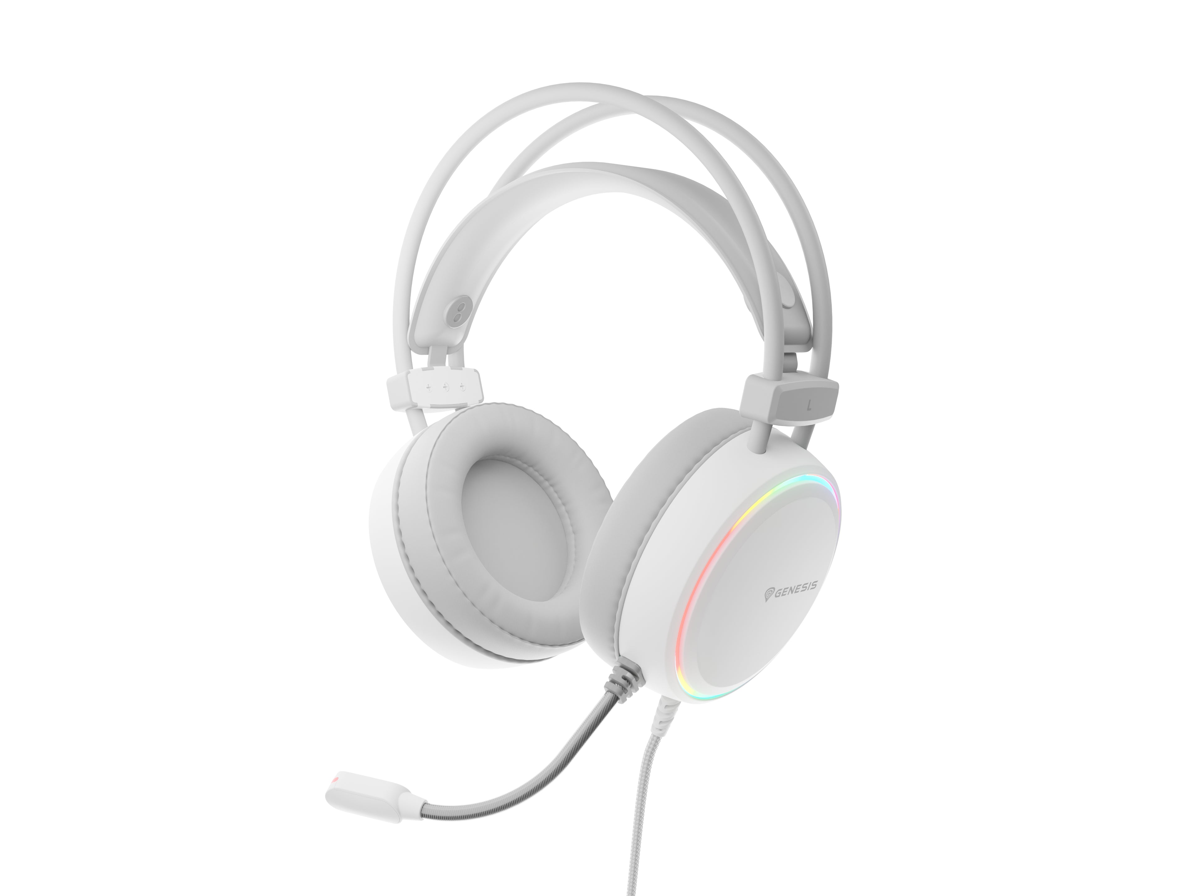 Casques avec Microphone Genesis NEON 613 Blanc