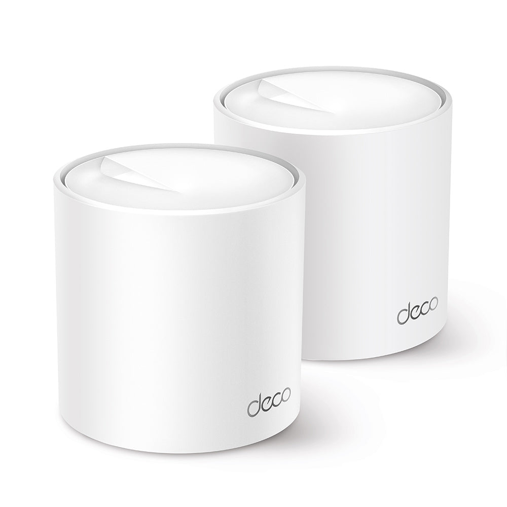 TP-Link Deco X60 - Système Wi-Fi - (2 routeurs) - maillage 1GbE - Wi-Fi 6 - Bi-bande