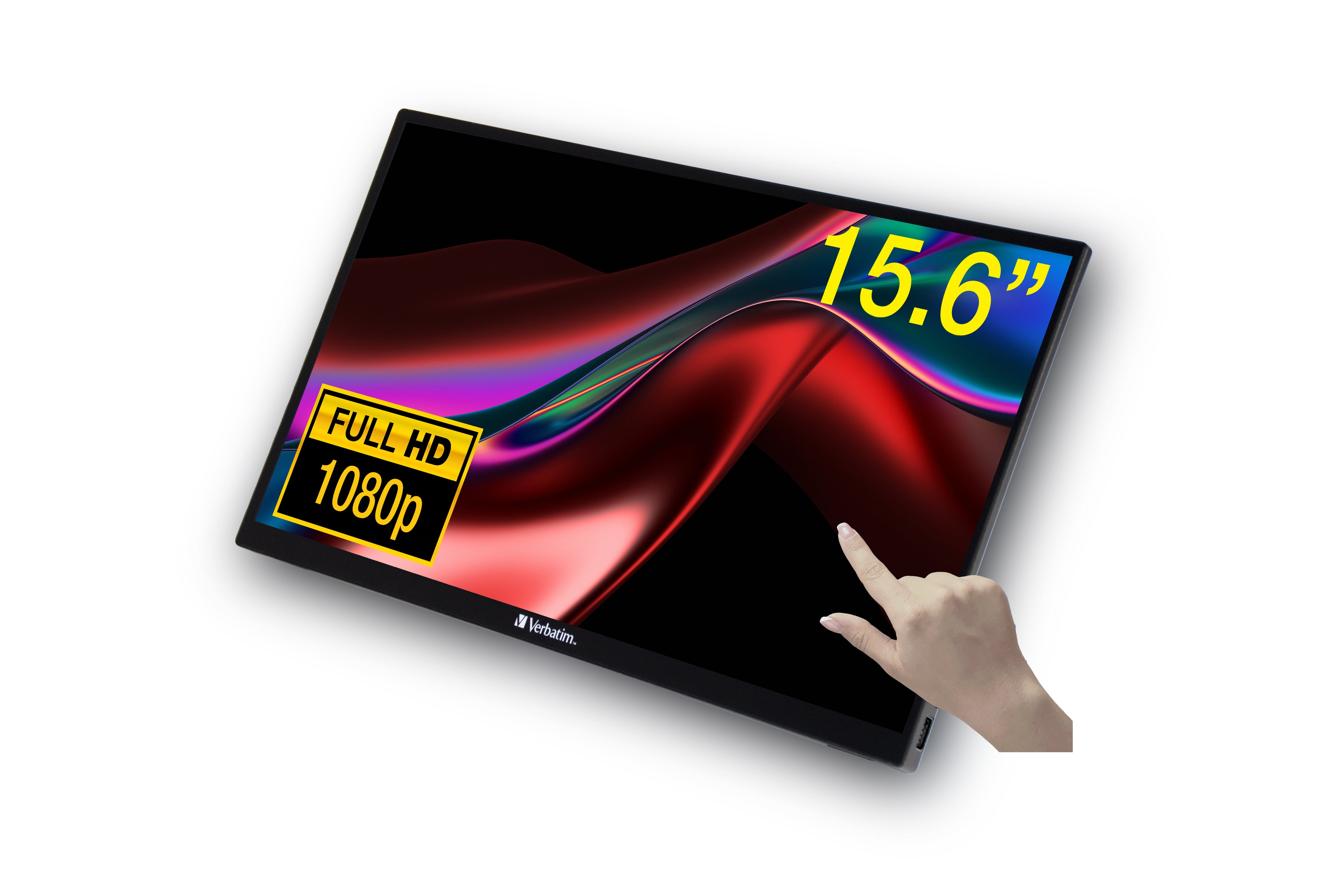Verbatim MONITEUR TACTILE PORTABLE 15,6¨ Full HD 1080p  PM15-IPS-1000:1-HDMI,  2xUSB-C-haut-parleurs