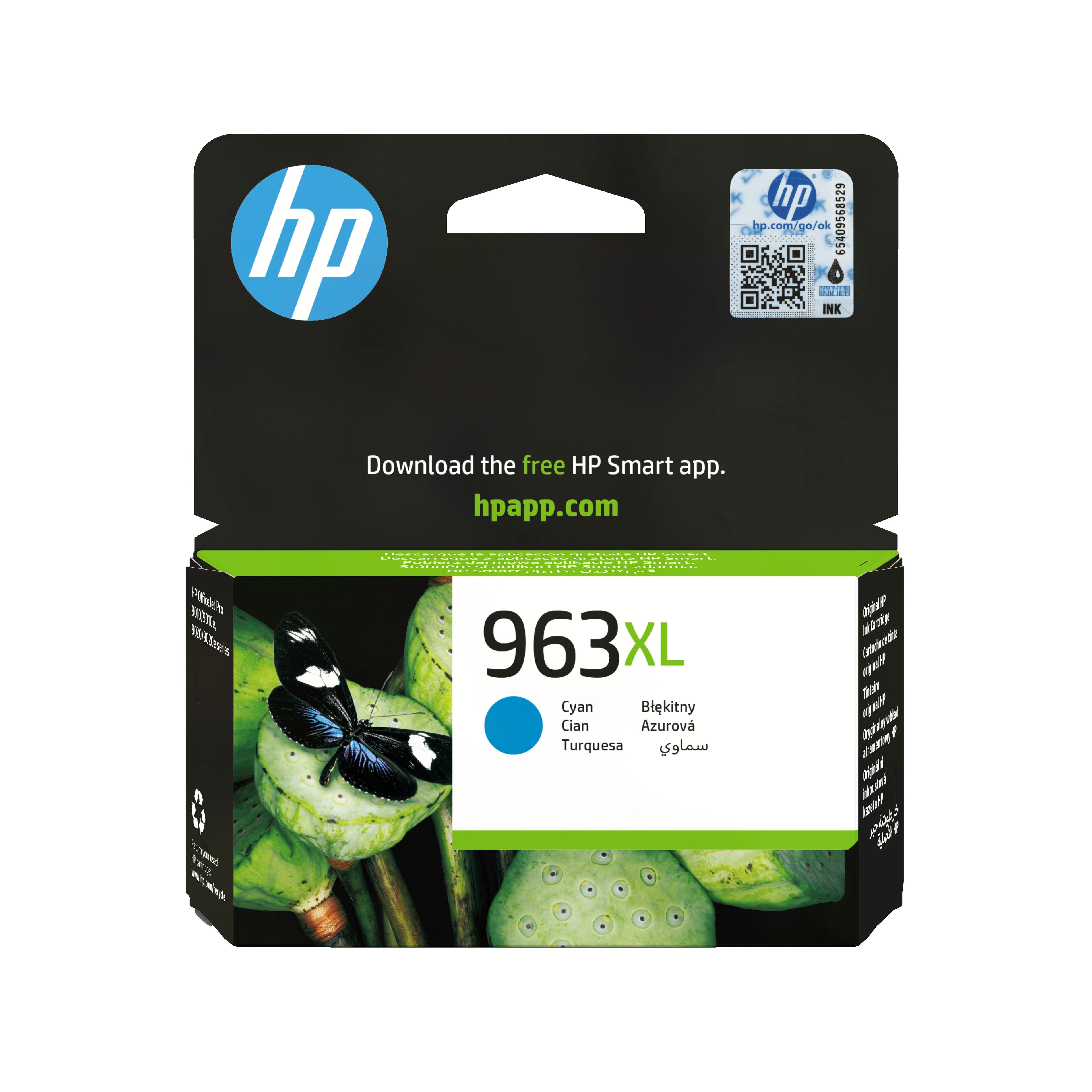 HP 963XL High Yield Cyan Orig Ink Cart