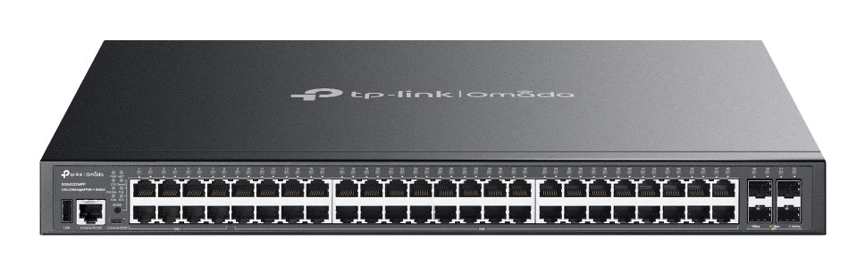 TP-Link Omada SG2452LP V1.8 - Commutateur - intelligent - 32 x 10/100/1000 (PoE+) + 16 x 10/100/1000 + 4 x Gigabit Ethernet SFP - Montable sur rack - PoE+ (230 W)