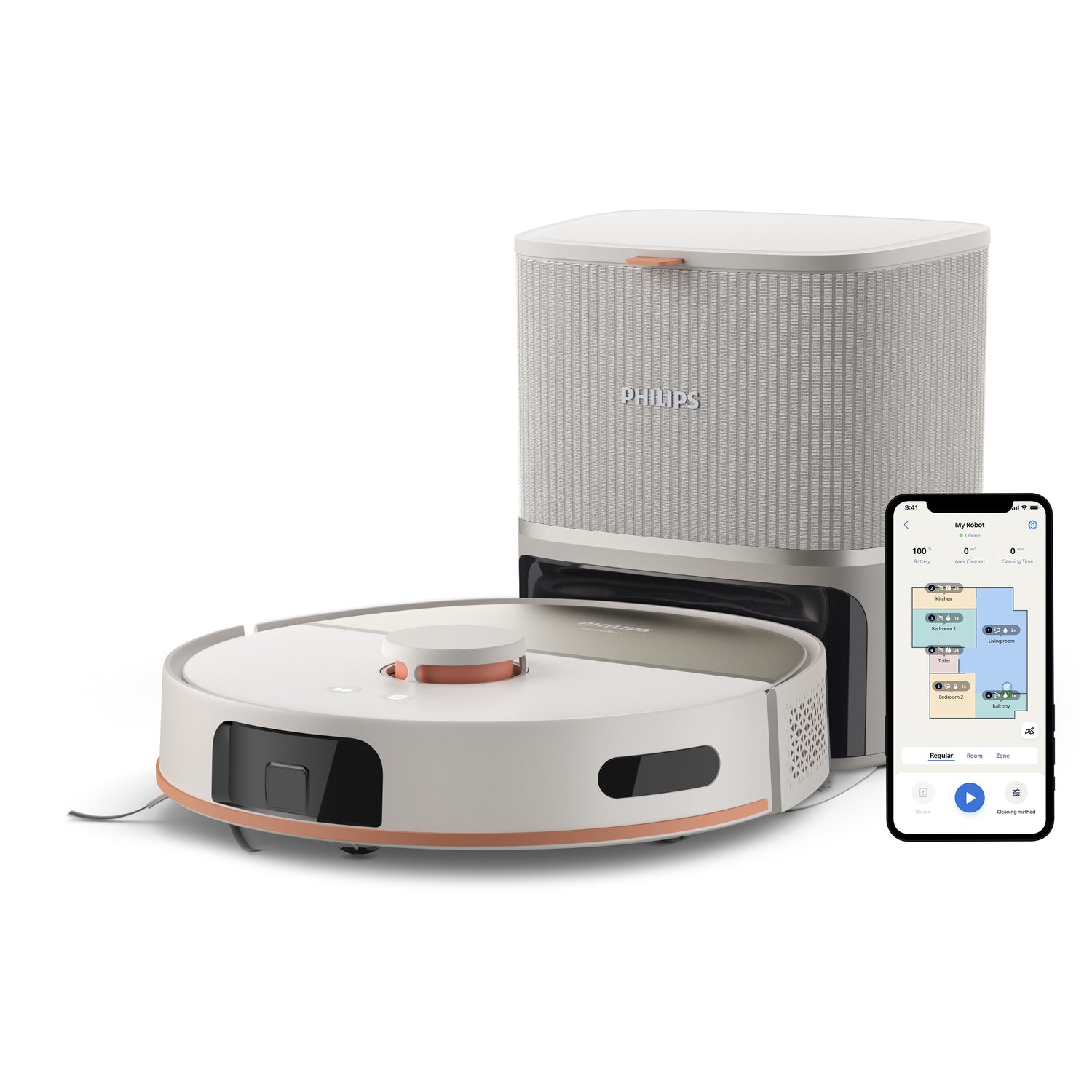 Aspirateur robot Philips 4800 mAh