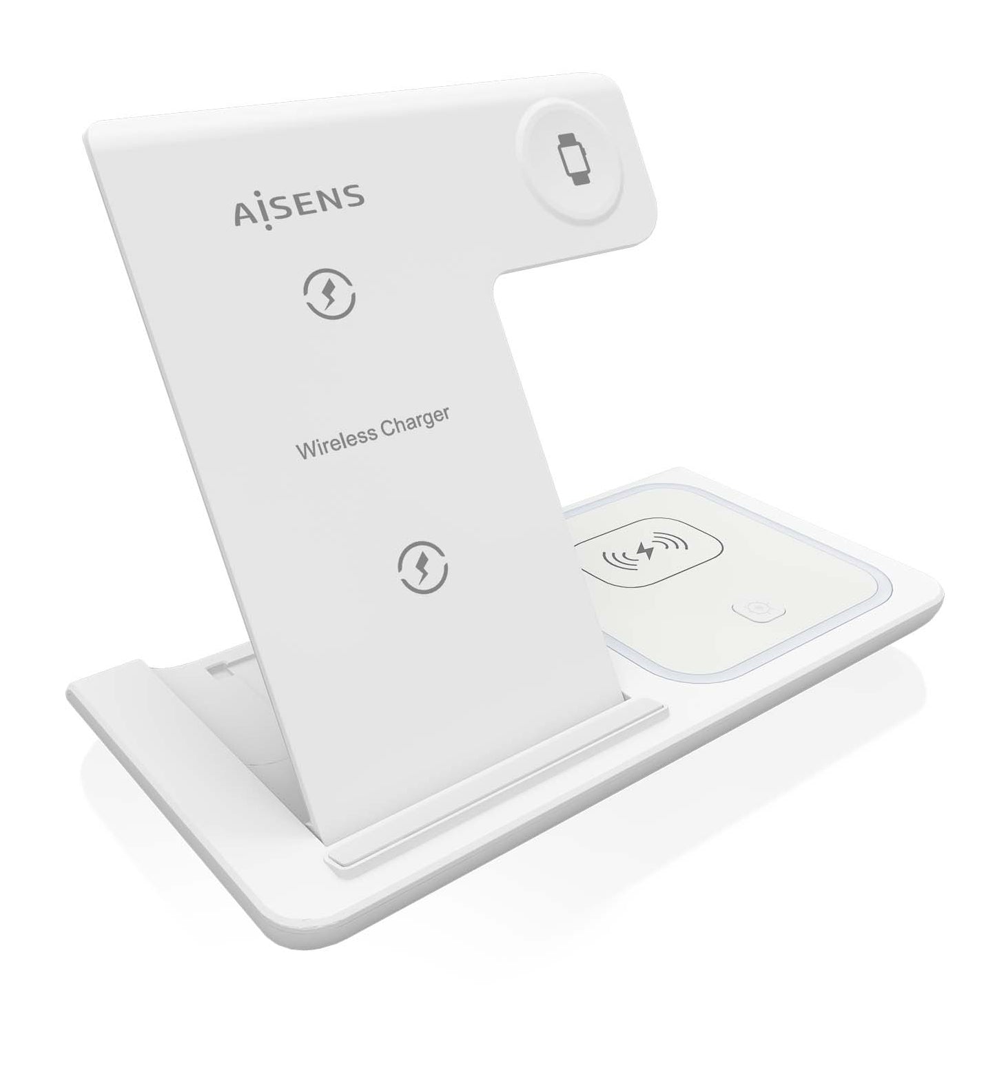 Chargeur sans fil Aisens ASCH-15W3WC044-W Blanc 15 W 3-en-1