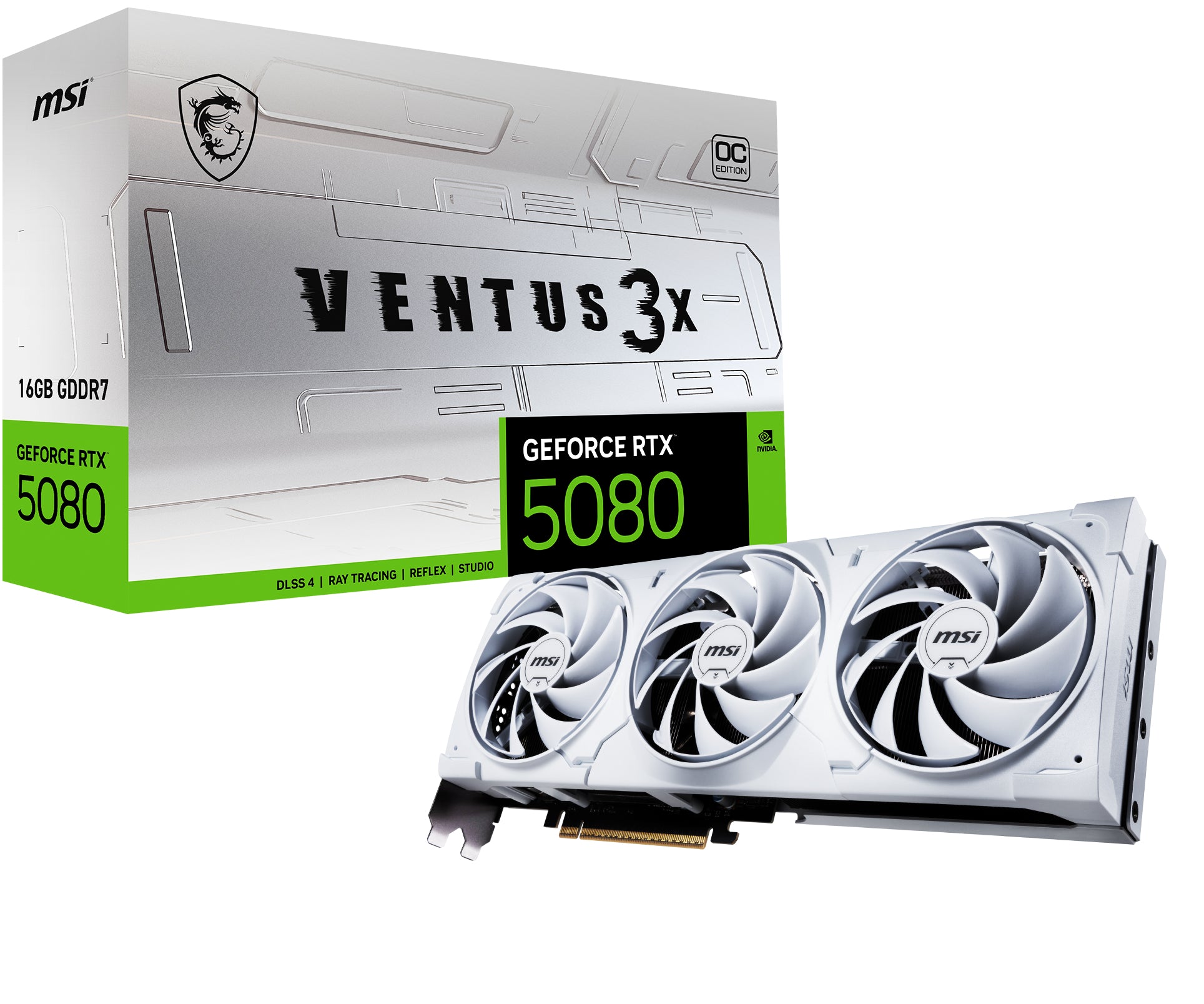 GeForce RTX 5080 16G VENTUS 3X OC WHITE