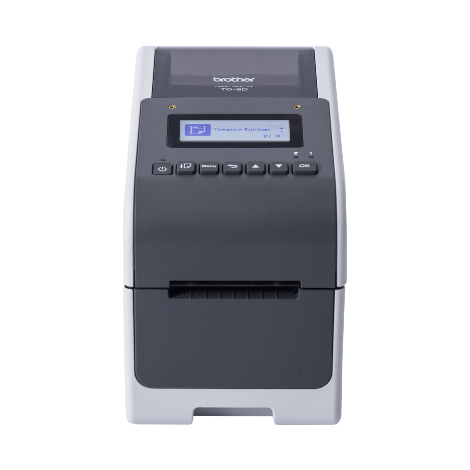 Brother TD-2350D300 - Imprimante d'étiquettes/de reçus - Noir et blanc - thermique direct - Rouleau (6,3 cm) - 300 ppp - jusqu'à 152.4 mm/sec - Wi-Fi(n), Bluetooth 5.2, LAN, USB 2.0, hôte USB