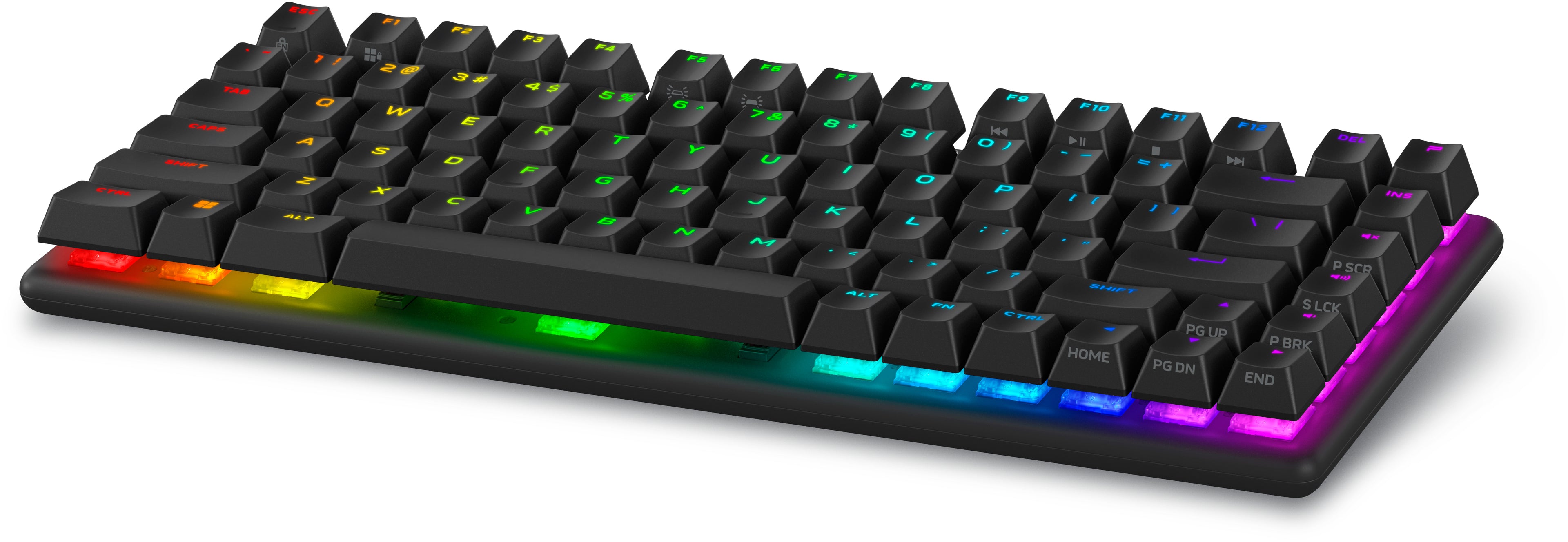 Alienware Pro Wireless Gaming Keyboard - Clavier - 75% - compact TKL - AlienFX RGB par touche / 16,8 millions de couleurs - sans fil - 2.4 GHz, Bluetooth 5.1, USB - QWERTY - US - commutateur : commutateurs mécaniques linéaires Alienware (remplaçables à ch