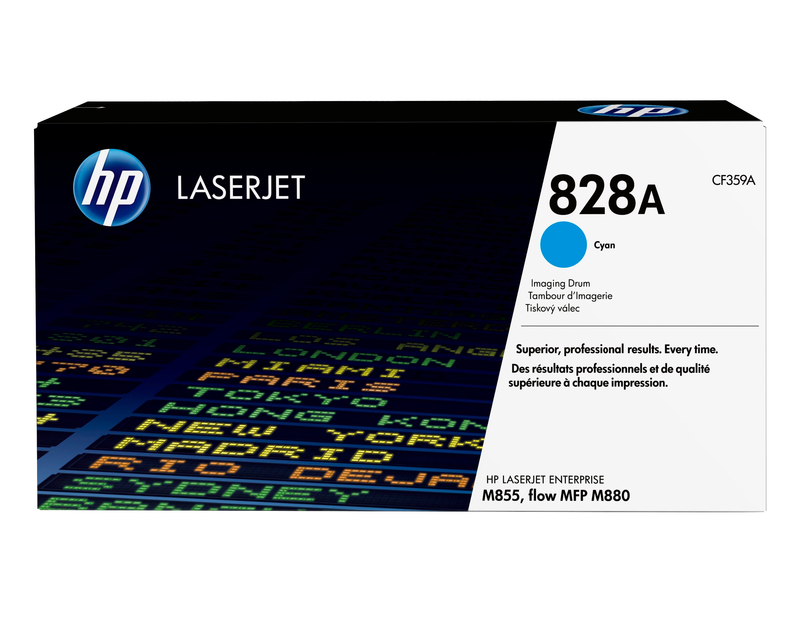 HP 828A - Cyan - original - kit tambour - pour Color LaserJet Enterprise MFP M775; LaserJet Enterprise Flow MFP M830, MFP M880