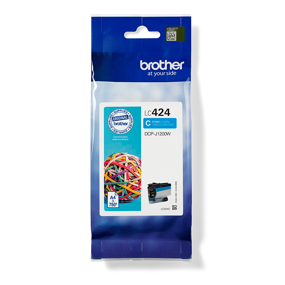 Cartouche d'encre originale Brother DCP-J1200W Cyan (5 Unités)