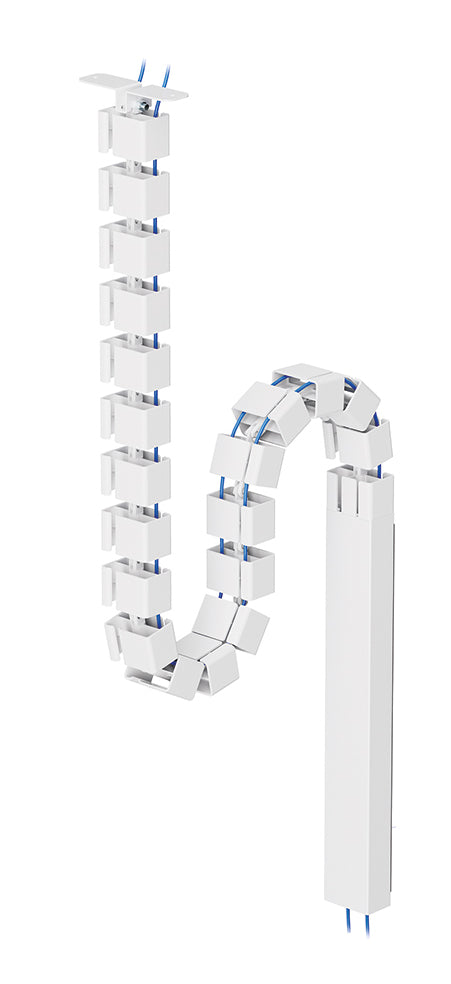 Neomounts - Colonne vertébrale de la gestion des câbles - screw-mounted, universal - blanc