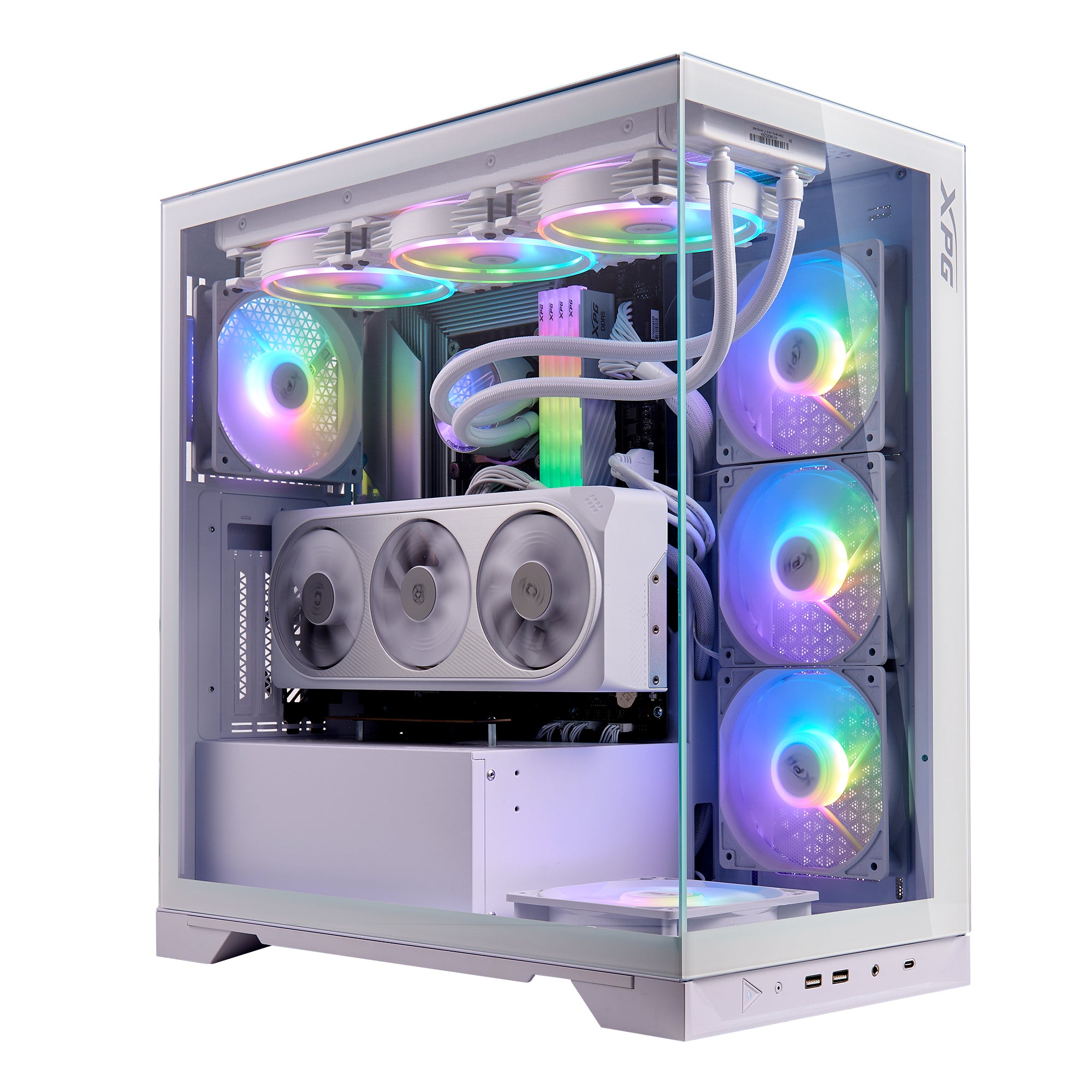 Boitier Moyen Tour ATX Adata XPG Invader X RGB avec panneaux vitrés (Noir)