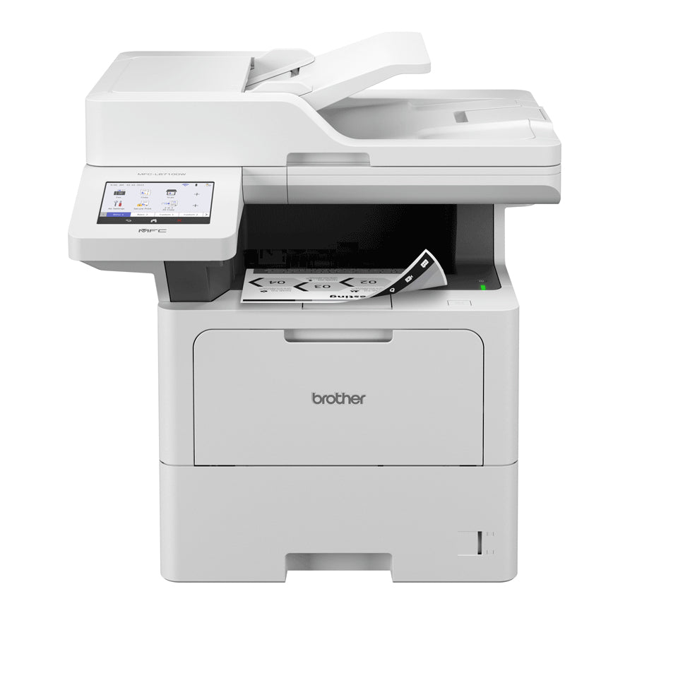 Brother MFC-L6710DW - Imprimante multifonctions - Noir et blanc - laser - A4/Legal (support) - jusqu'à 50 ppm (copie) - jusqu'à 50 ppm (impression) - 520 feuilles - 33.6 Kbits/s - USB 2.0, Gigabit LAN, Wi-Fi(n)