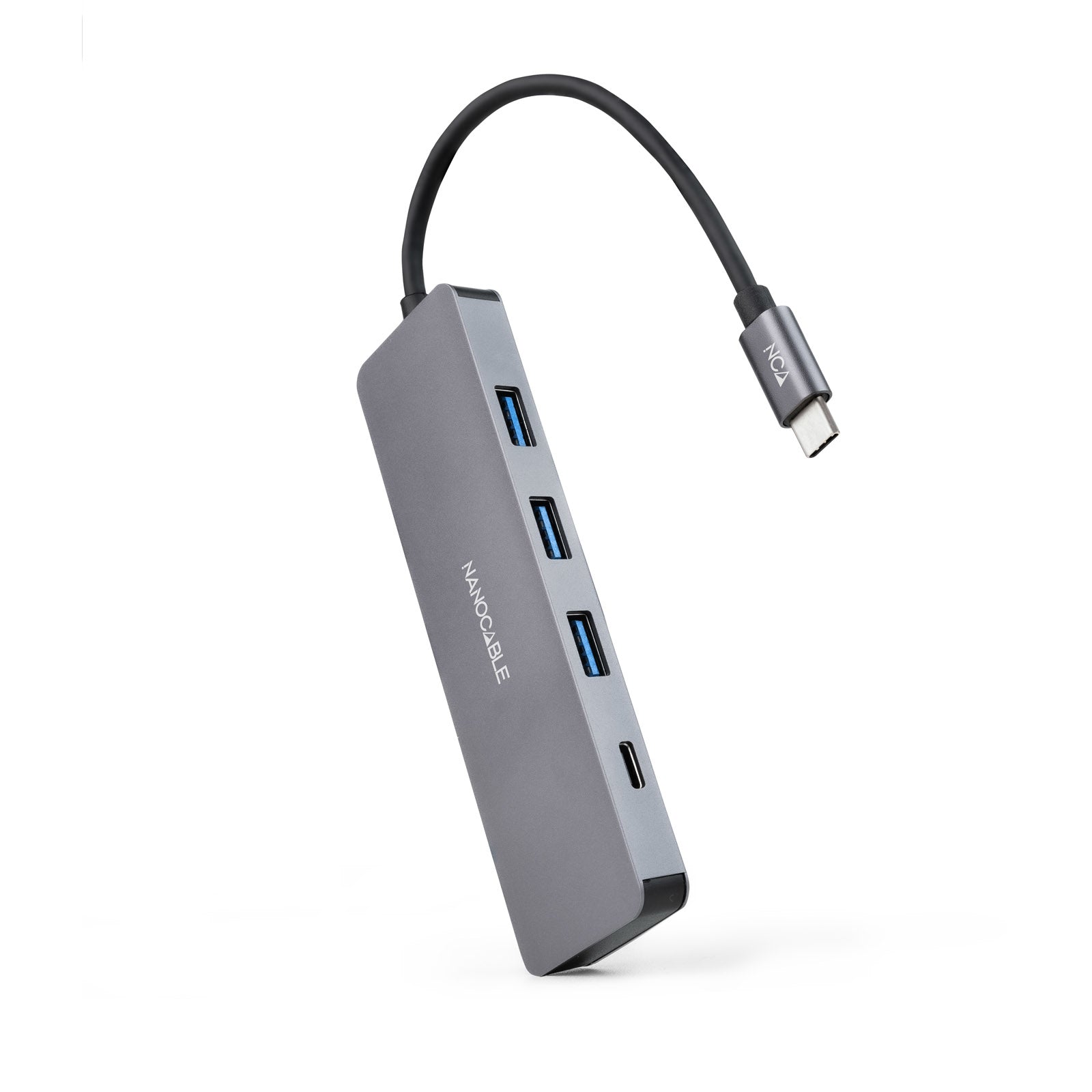 Hub USB NANOCABLE 10.16.4409 Gris (1 Unité)