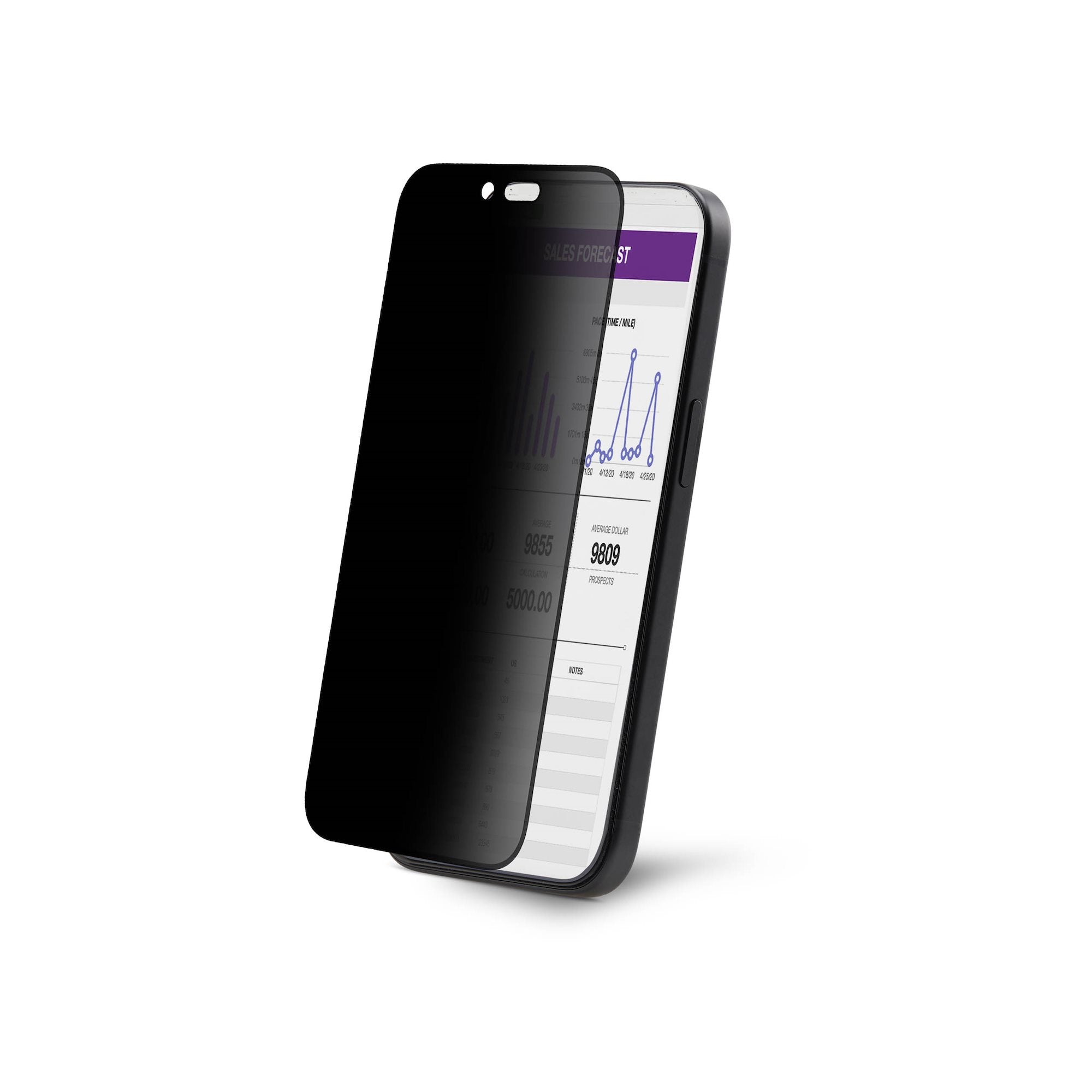 StarTech.com - Protection d'écran pour téléphone portable - filtre à 4 voies, 4 voies 360, prend en charge l'orientation portrait/paysage, tactile - verre - avec filtre de confidentialité - 4 voies - adhésif - noir - Conformité TAA - pour Apple iPhone 16