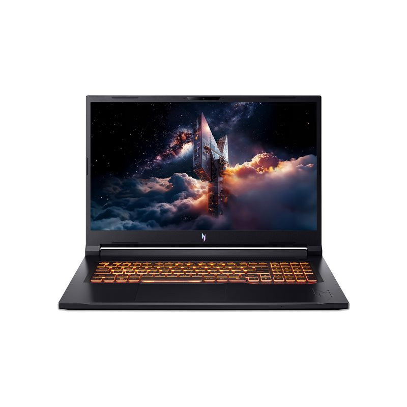 Acer Nitro V 17 AI ANV17-61 - AMD Ryzen AI 5 - 340 / jusqu'à 4.8 GHz - Win 11 Home - GF RTX 4050 - 16 Go RAM - 512 Go SSD QLC, NVMe - 17.3" IPS 1920 x 1080 (Full HD) @ 144 Hz - Gigabit Ethernet - Wi-Fi 6E - Noir vitreux - clavier : Français
