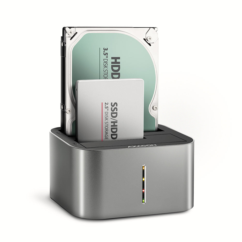 Station d'accueil Axagon ADSA-DC pour 2x S-ATA 2,5"/3,5" - USB 3.2