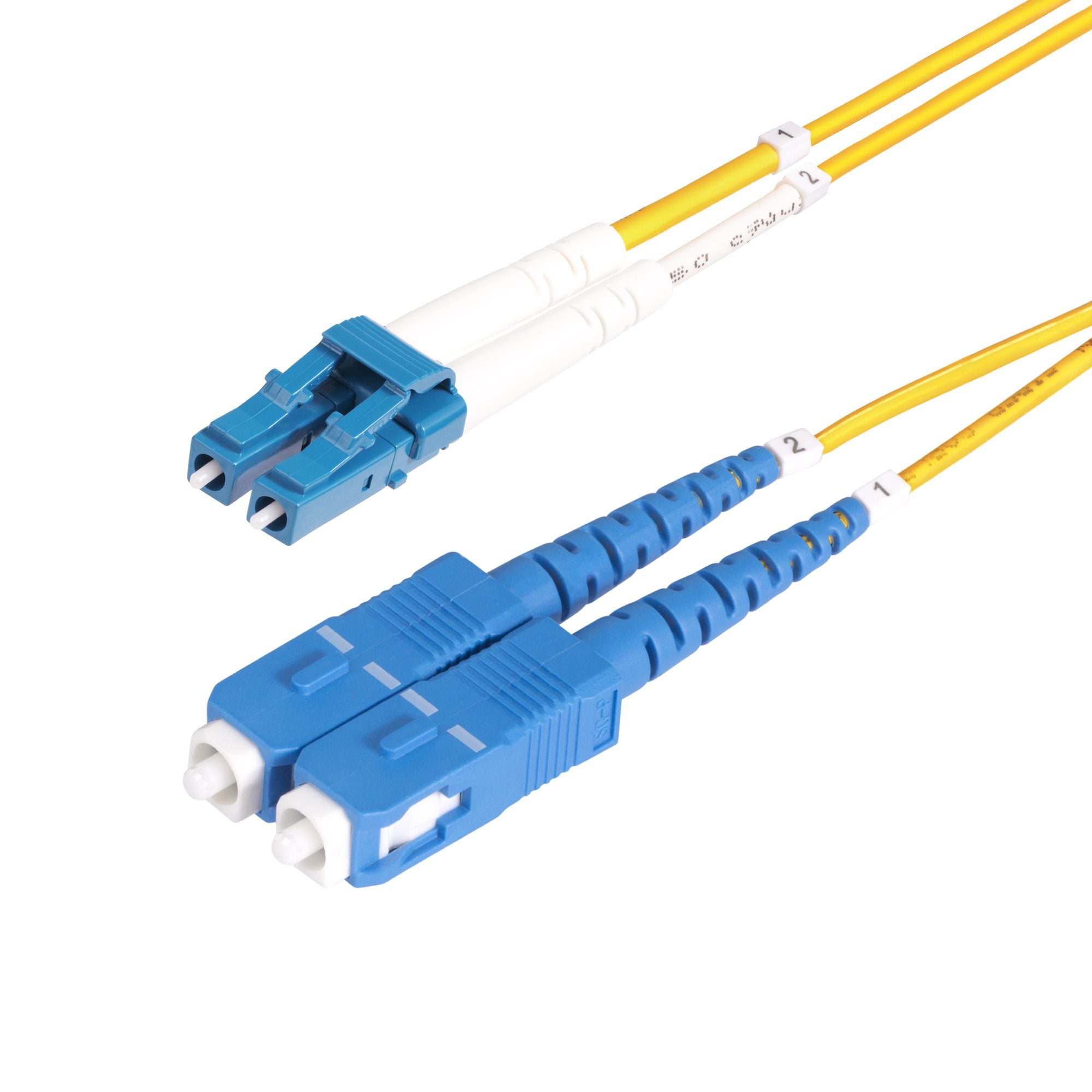 StarTech.com Câble Fibre Optique de 10m Monomode LC à SC(UPC) OS2, LSZH - Cordon de raccordement - mode unique LC/UPC (M) pour mode unique SC/UPC (M) - 10 m - 10 m - 2 mm - fibre optique - duplex - 9 / 125 micromètres - OS1/OS2 - sans halogène, passif - j