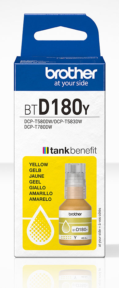 Brother BTD180Y - Jaune - original - recharge d'encre - pour Brother DCP-T580DW