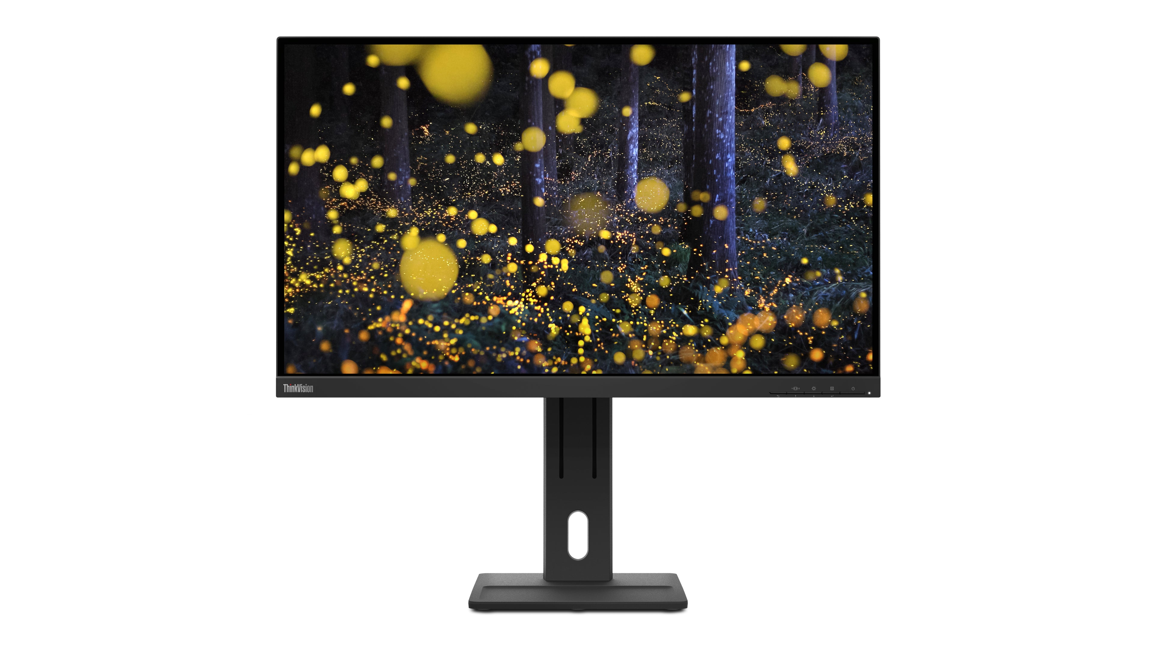 Lenovo ThinkVision E27q-20 - Écran LED - 27" - 2560 x 1440 QHD @ 75 Hz - IPS - 350 cd/m² - 1000:1 - 4 ms - HDMI, DisplayPort - haut-parleurs - noir corbeau - pour ThinkCentre neo 70t 11YU; ThinkPad P15 Gen 2 20YQ