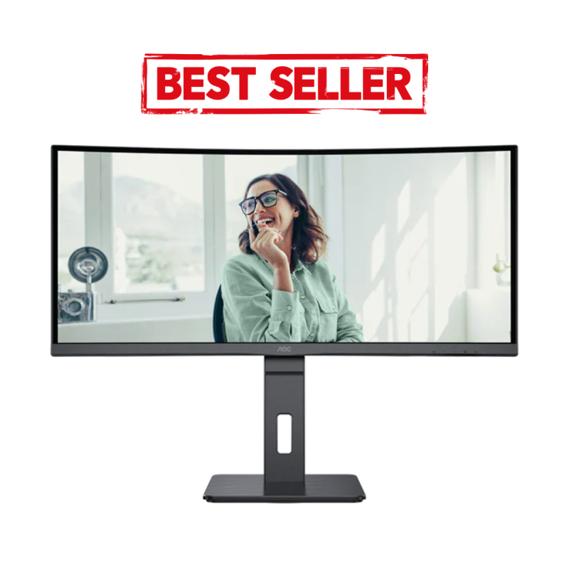 AOC CU34P3CV écran plat de PC 86,4 cm (34") 3440 x 1440 pixels UltraWide Quad HD LED Noir