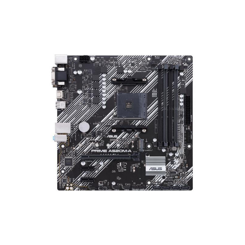 ASUS PRIME A520M-A II/CSM - Carte-mère - micro ATX - Socket AM4 - AMD A520 Chipset - USB 3.2 Gen 1 - Gigabit LAN - carte graphique embarquée (unité centrale requise) - audio HD (8 canaux)