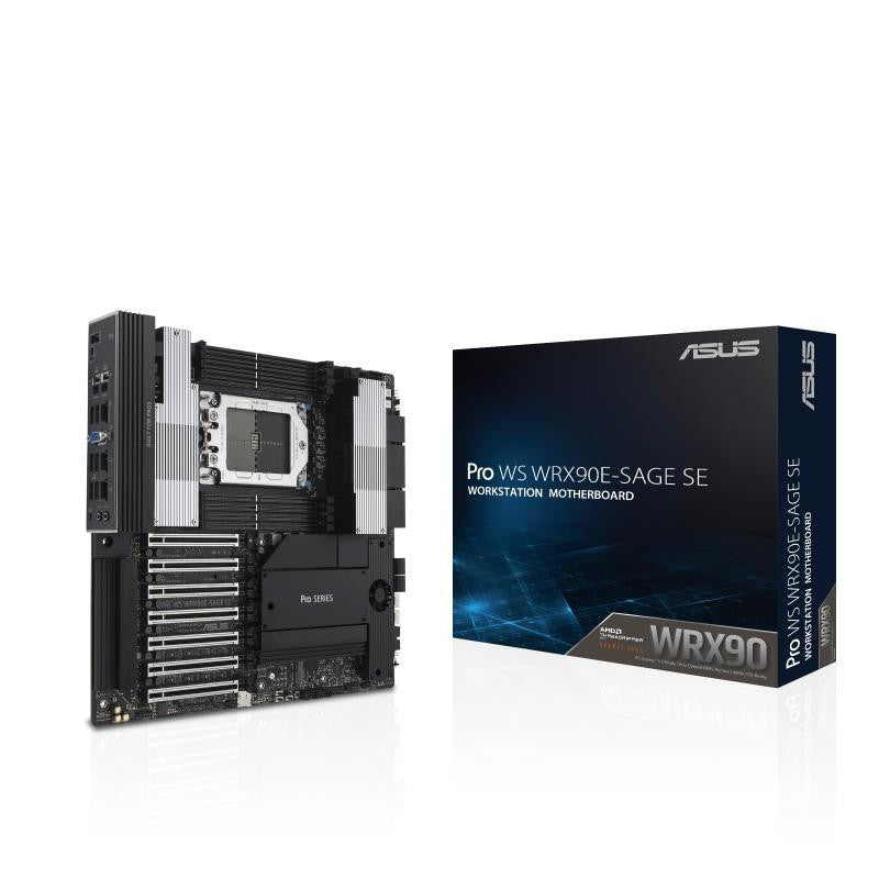 ASUS PRO WS WRX90E-SAGE SE - Carte-mère - SSI EEB AST2600 - Socket sTR5 - AMD WRX90 Chipset - USB 3.2 Gen 1, USB-C 3.2 Gen 2x2, USB4 - Gigabit LAN - carte graphique embarquée (unité centrale requise) - audio HD (6 canaux)