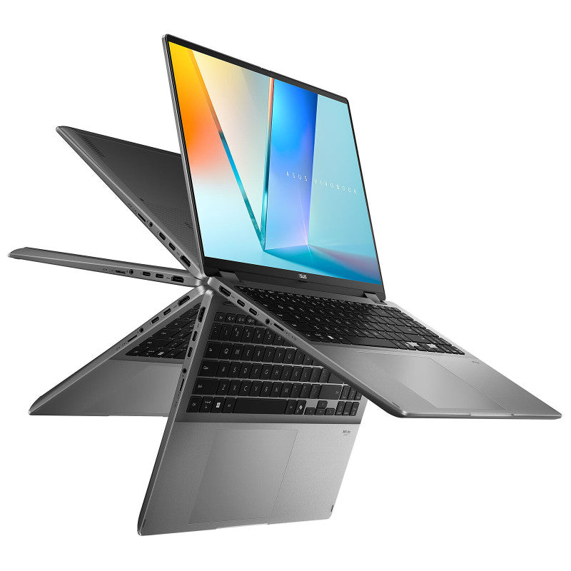 ASUS Vivobook 16 Flip TP3607SA-RJ081X Copilot+ PC Intel Core Ultra 7 256V Hybride (2-en-1) 40,6 cm (16") Écran tactile 3K 16 Go LPDDR5x-SDRAM 512 Go SSD Wi-Fi 7 (802.11be) Windows 11 Pro Noir, Gris