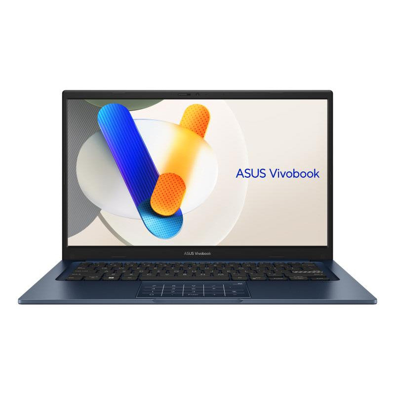 ASUS VivoBook 14 X1404VA-EB1464W - Conception de charnière à 180 degrés - Intel Core 7 - 150U / jusqu'à 5.4 GHz - Win 11 Home - Intel Graphics - 16 Go RAM - 512 Go SSD NVMe - 14" 1920 x 1080 (Full HD) - Wi-Fi 6, Bluetooth - bleu calme - clavier : AZERTY
