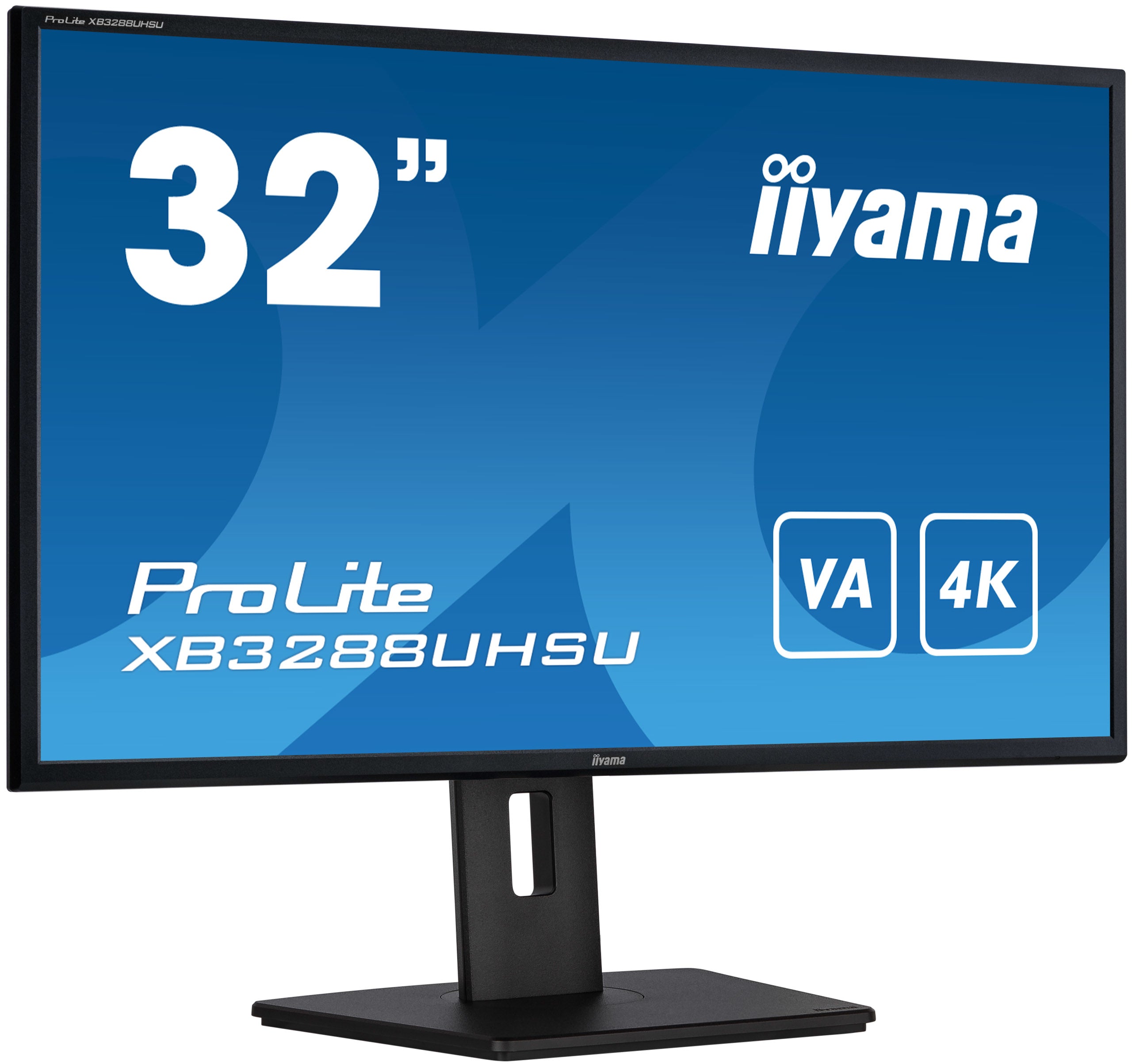 iiyama ProLite XB3288UHSU-B5 - Écran LED - 32" (31.5" visualisable) - 3840 x 2160 4K @ 60 Hz - VA - 300 cd/m² - 3000:1 - 3 ms - 2xHDMI, DisplayPort - haut-parleurs - mat, noir