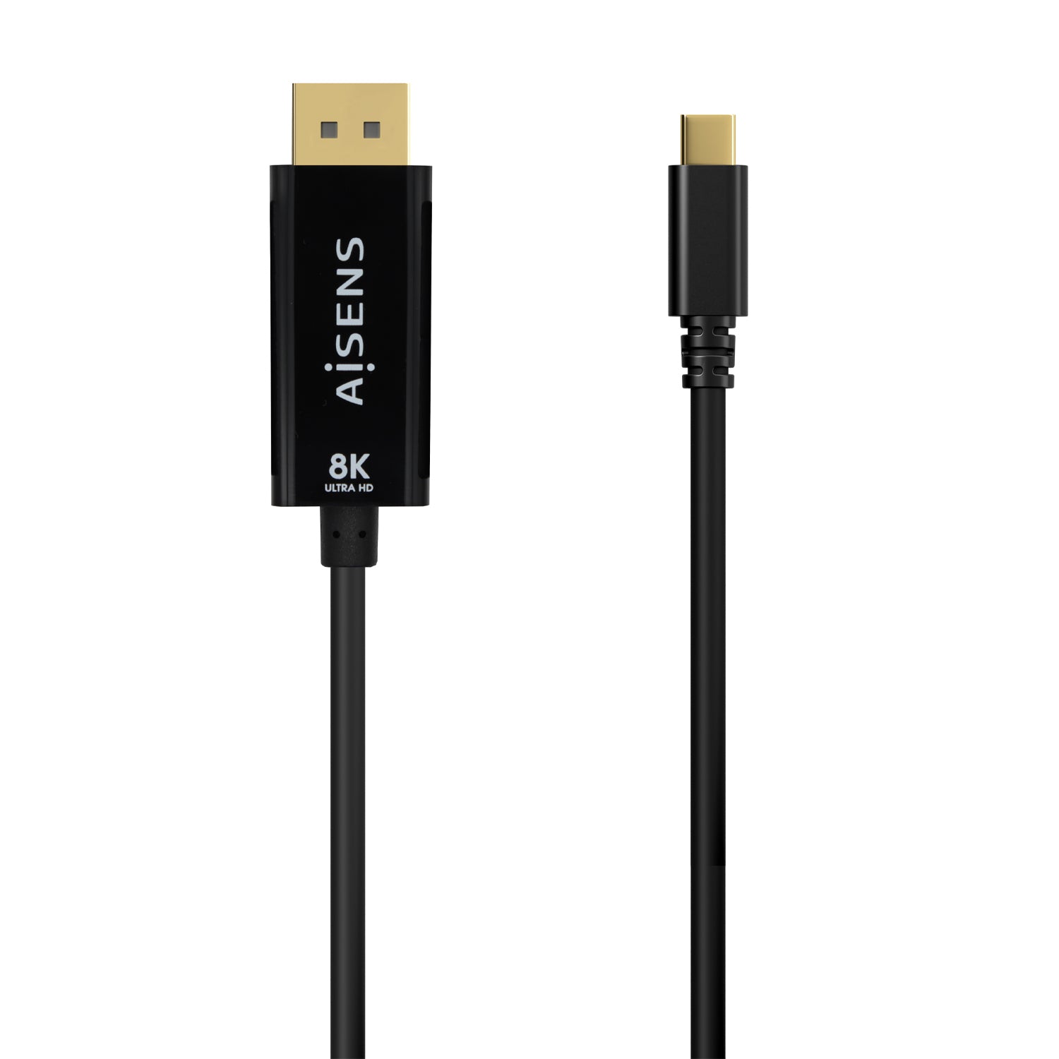 Adaptateur USB-C vers DisplayPort Aisens A109-0688 Noir 80 cm