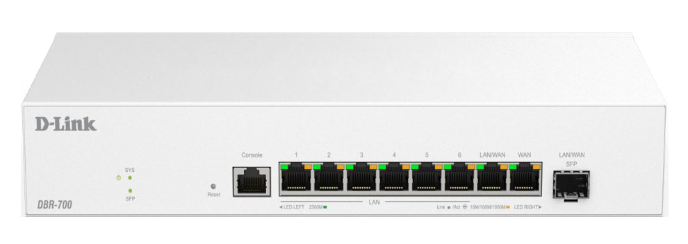 D-Link DBR-700 - Routeur sans fil commutateur 7 ports - 2.5GbE, 1GbE