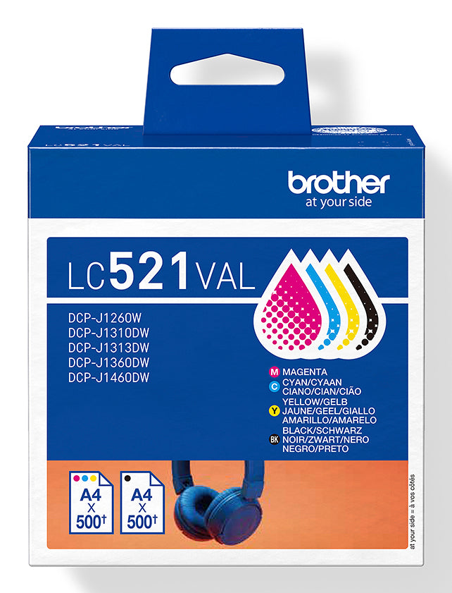 Cartouche d'encre originale Brother LC521VAL