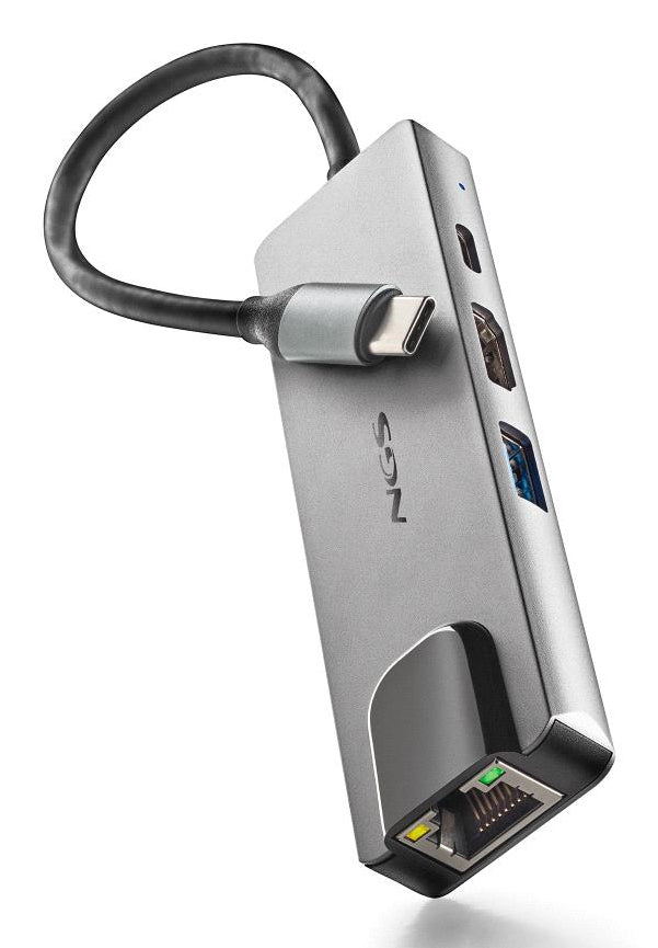 Station d'accueil portable USB-C 3.0 NGS Wonder Dock Supra (Gris)