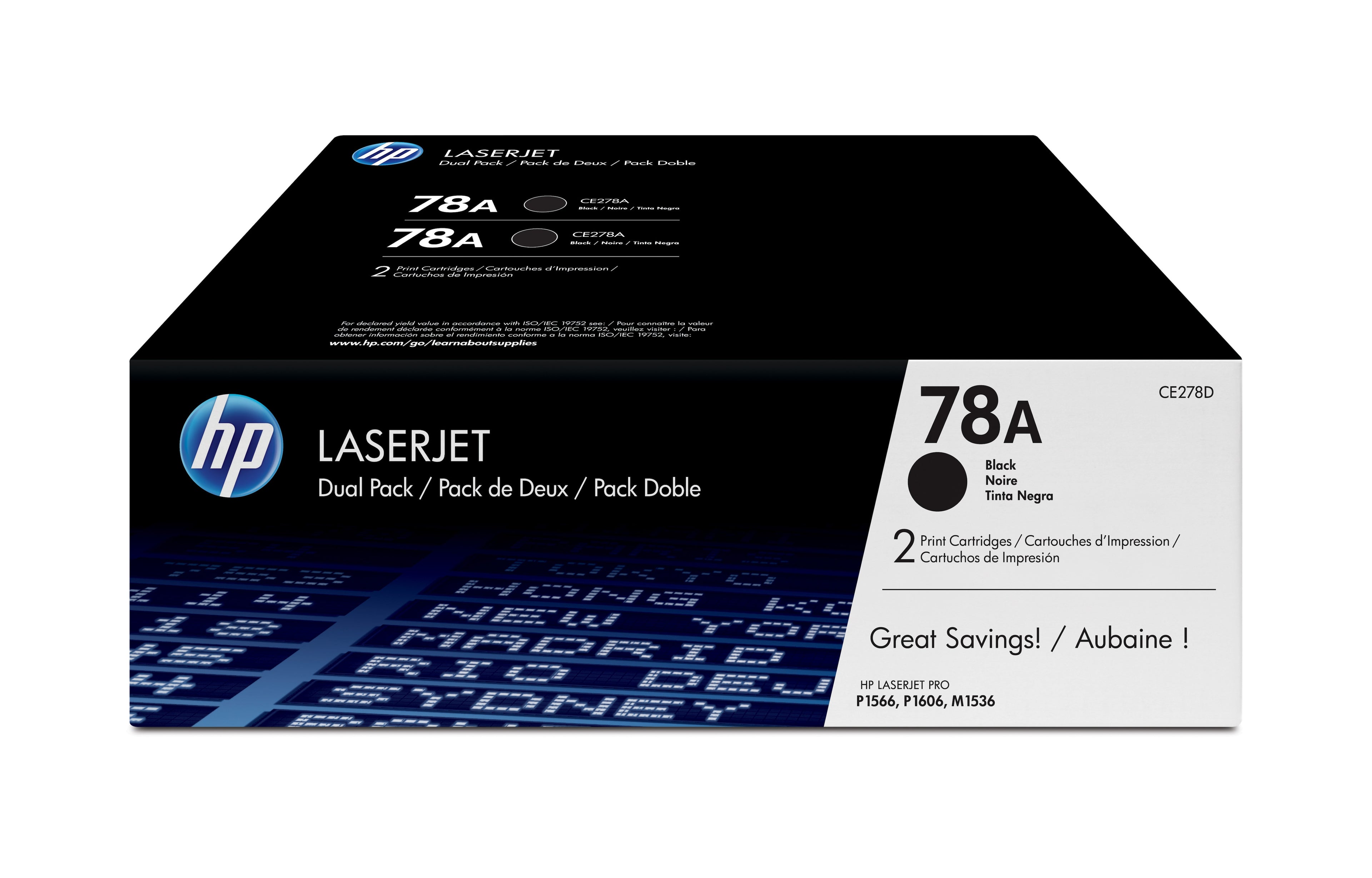 Toner original HP 78A Noir (2 Unités)