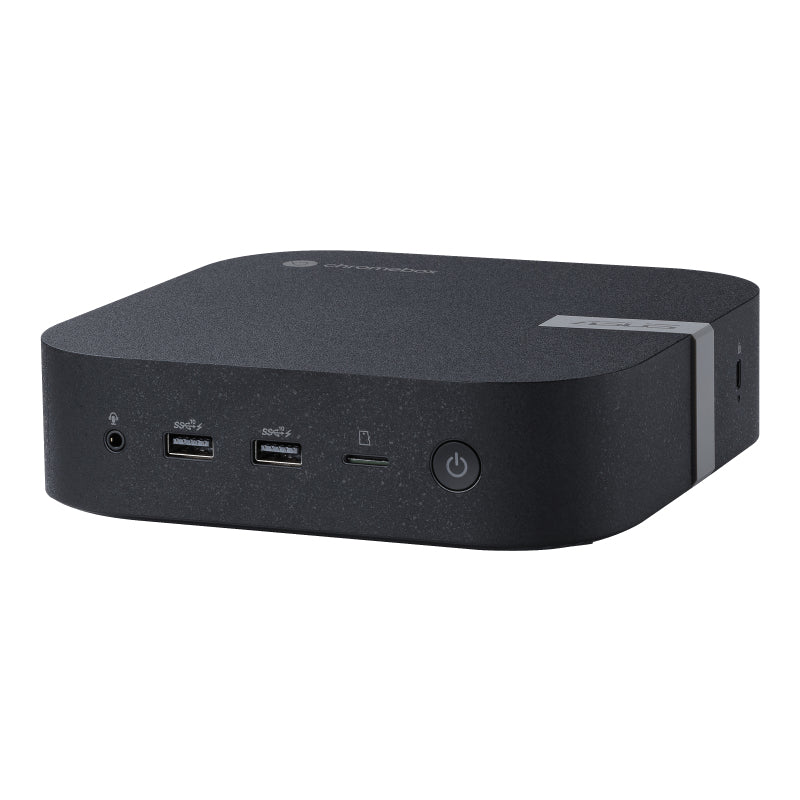 ASUS Chromebox 5 S7009UN+ - Mini PC 1 x Core i7 1260P / jusqu'à 4.7 GHz - RAM 16 Go - SSD 256 Go - NVMe - Carte graphique Intel Iris Xe - Gigabit Ethernet, 2.5 Gigabit Ethernet, Bluetooth 5.2, IEEE 802.11ax (Wi-Fi 6E) - Chrome OS - moniteur : aucun - noir
