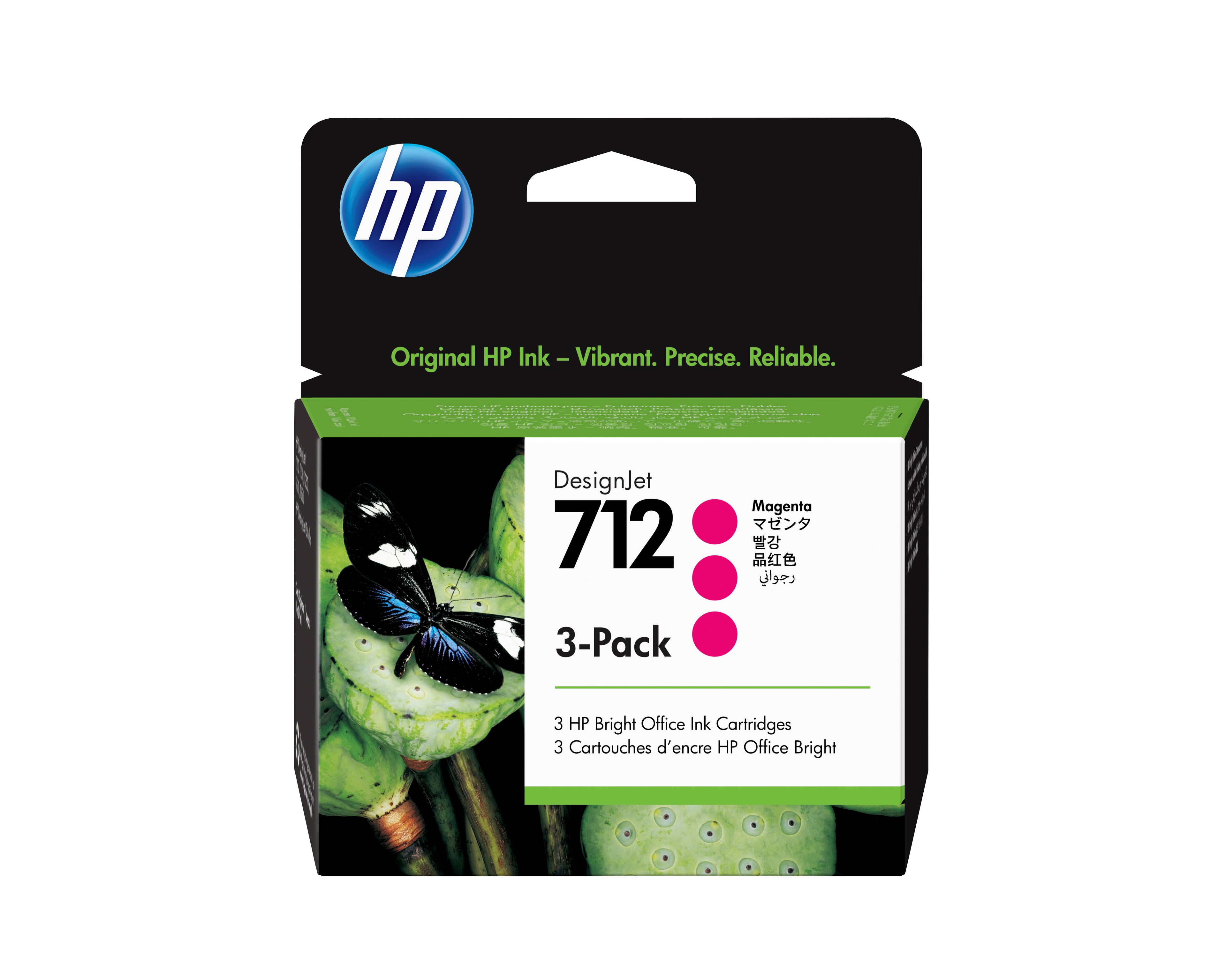 HP 712 - Pack de 3 - 29 ml - magenta - original - DesignJet - cartouche d'encre - pour DesignJet Studio, T210, T230, T250, T630, T650