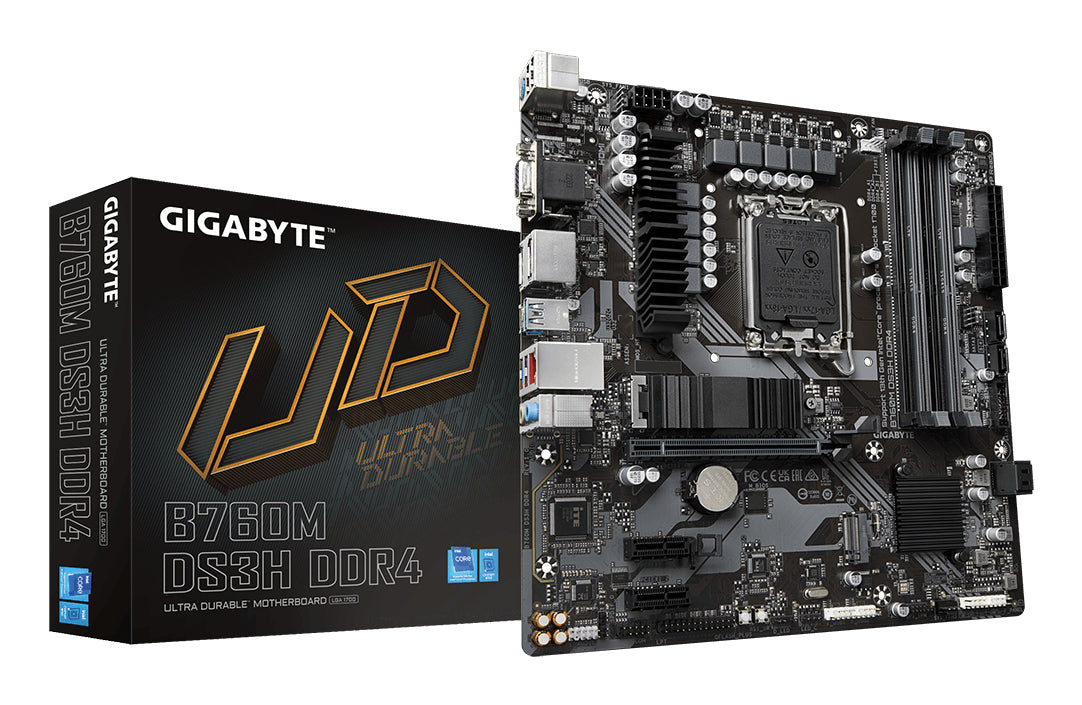 Carte Mère Gigabyte B760M DS3H DDR4 (Intel LGA 1700) Micro ATX