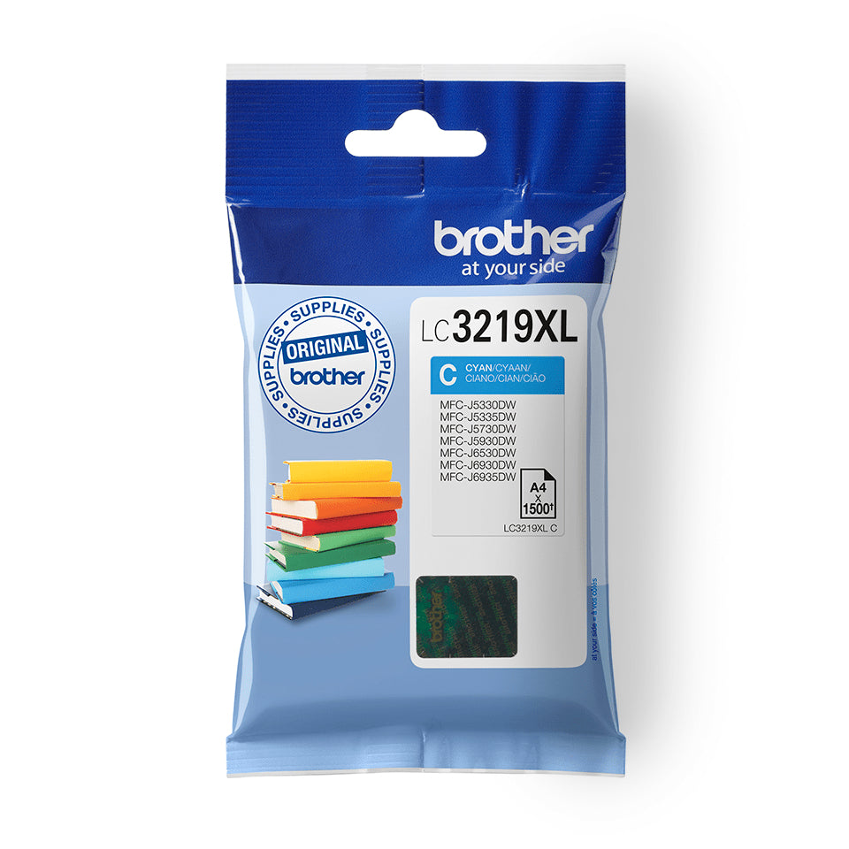 Cartouche d'Encre Compatible Brother LC-3219XLC Bleu