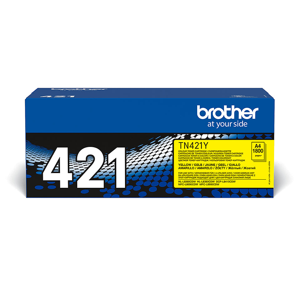 Brother TN421Y - Jaune - original - cartouche de toner - pour Brother DCP-L8410, HL-L8260, HL-L8360, MFC-L8690, MFC-L8900