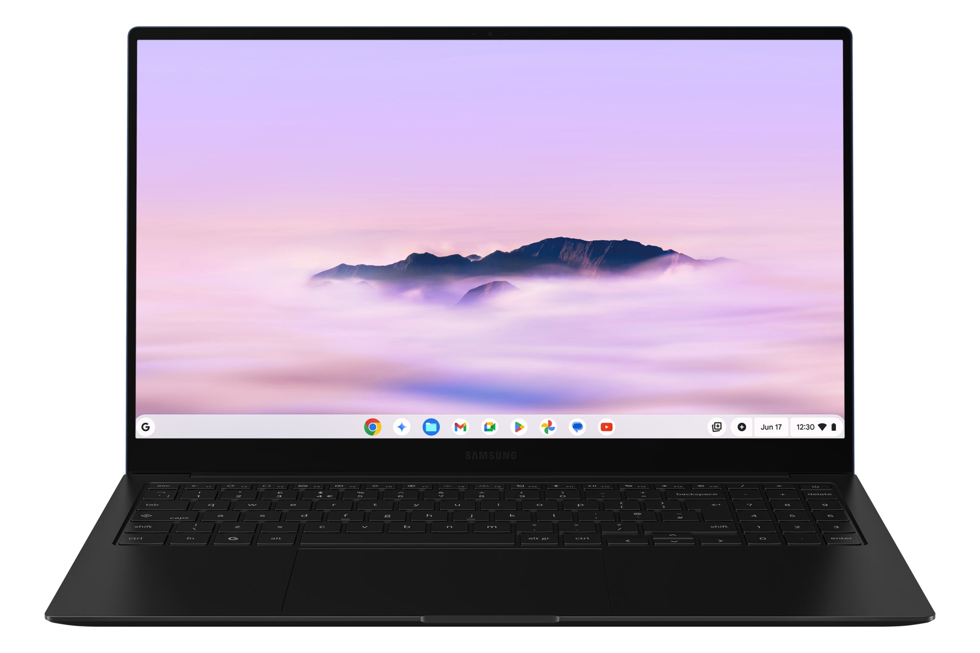 Samsung Galaxy Chromebook Plus - Intel Core 5 - 120U / jusqu'à 5 GHz - Chrome OS - Intel Graphics - 8 Go RAM - 256 Go SSD eUFS - 15.6" AMOLED 1920 x 1080 (Full HD) - Bluetooth, Wi-Fi 6E - bleu neptune