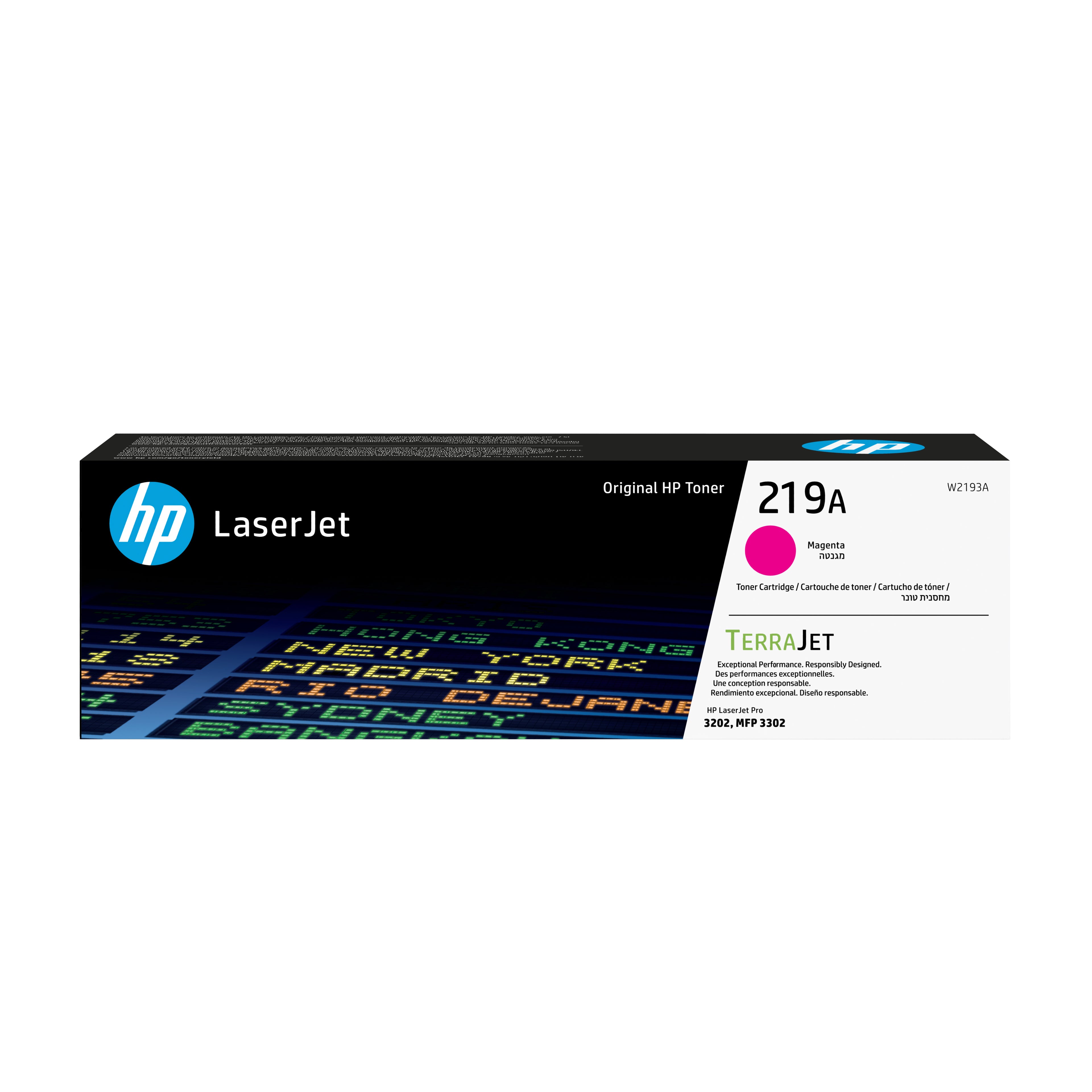 HP 219A - Magenta - original - LaserJet - cartouche de toner (W2193A) - pour Color LaserJet Pro MFP 3302fdn