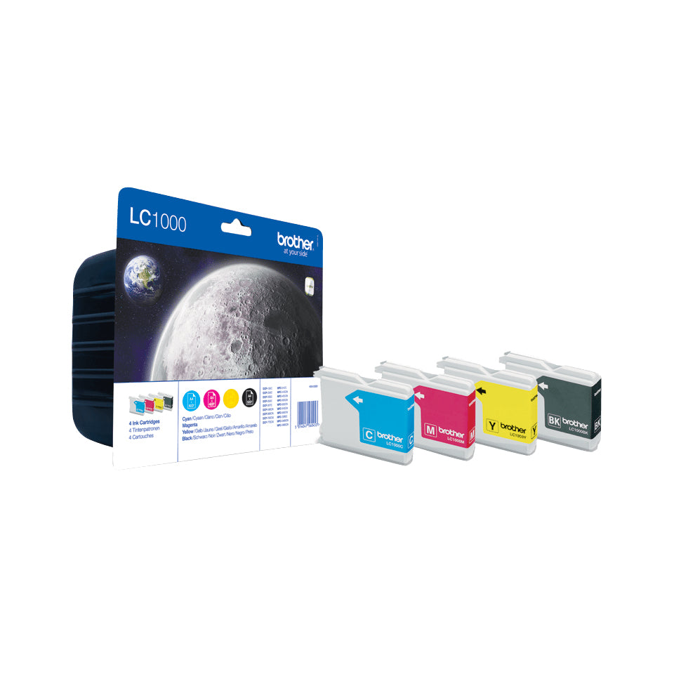 Pack de 4 cartouches LC1000 BK/C/M/Y