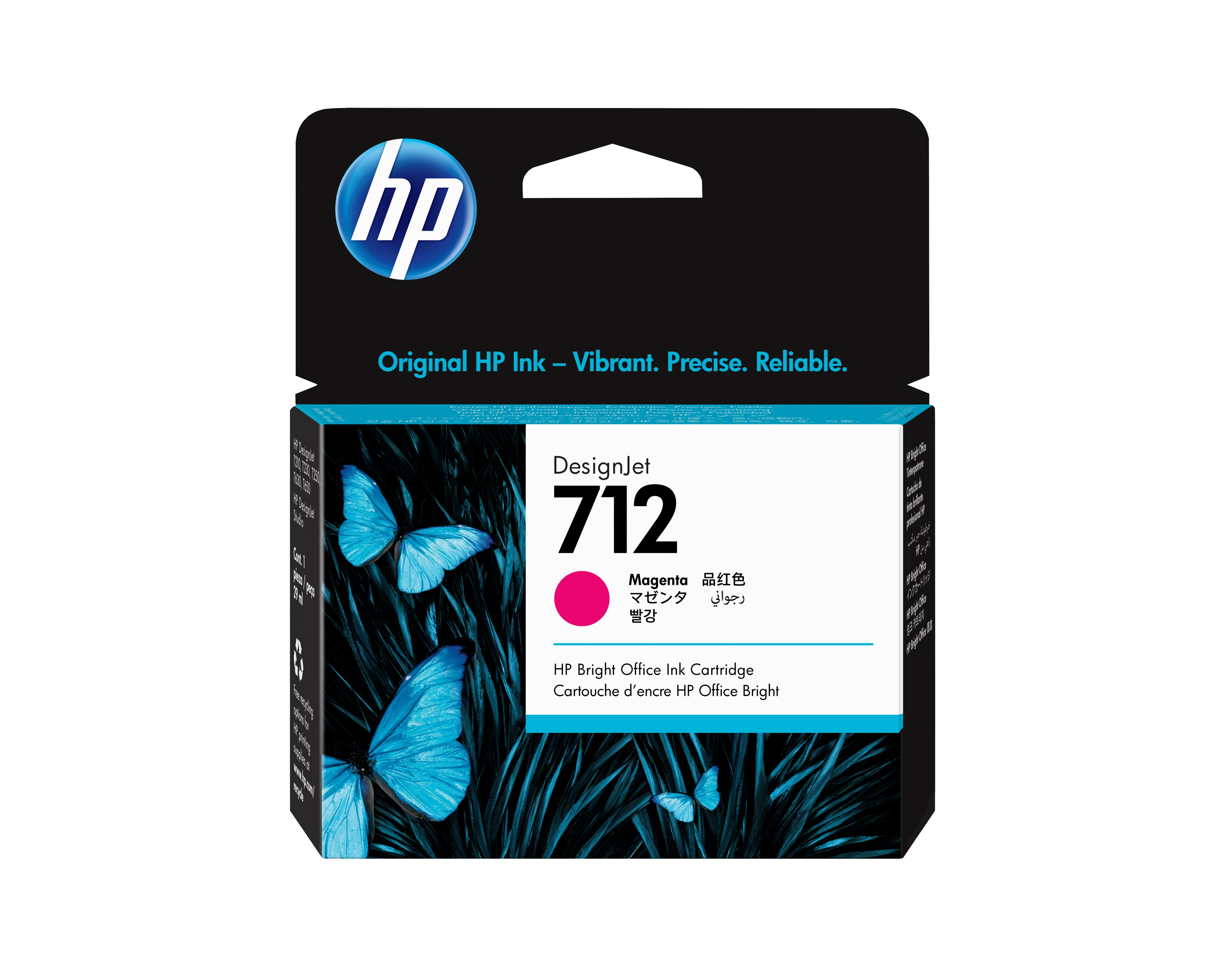 HP 712 - 29 ml - magenta - original - DesignJet - cartouche d'encre - pour DesignJet Studio, T210, T230, T250, T630, T650
