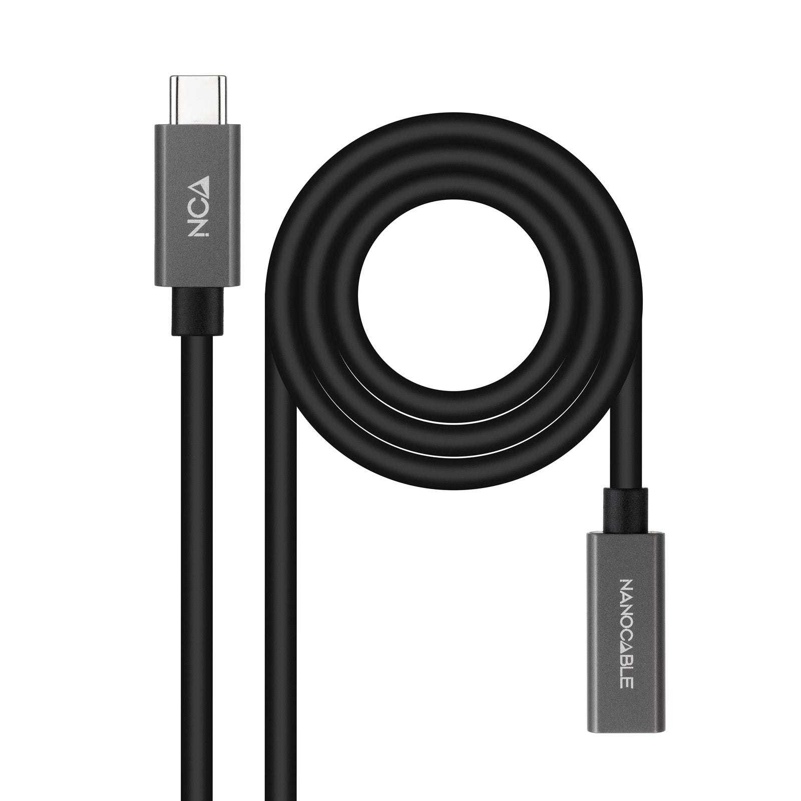 Câble USB-C NANOCABLE 10.01.4402 Noir 2 m (1 Unité)