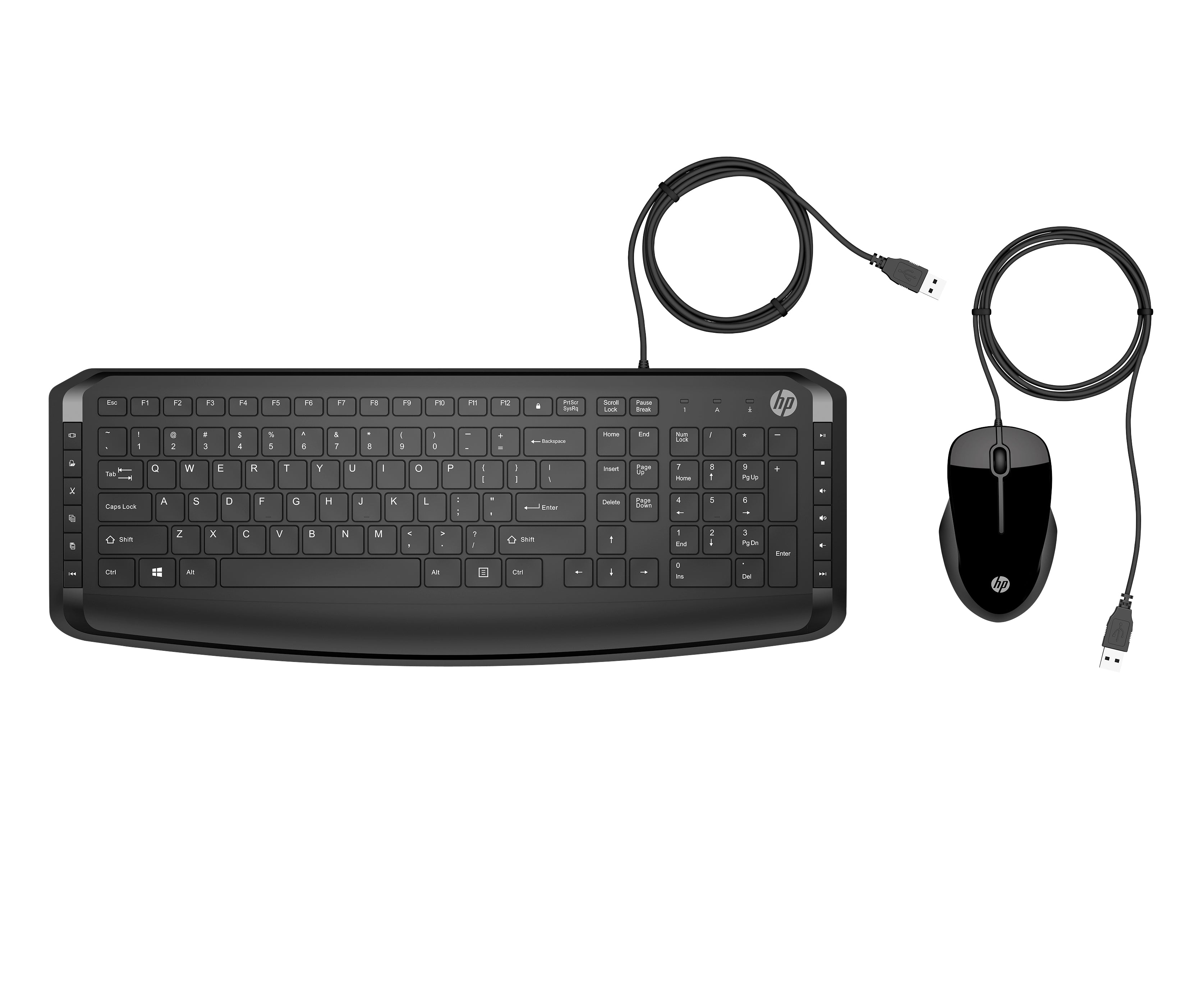 clavier et souris HP 9DF28AA#ABE Noir Espagnol Qwerty