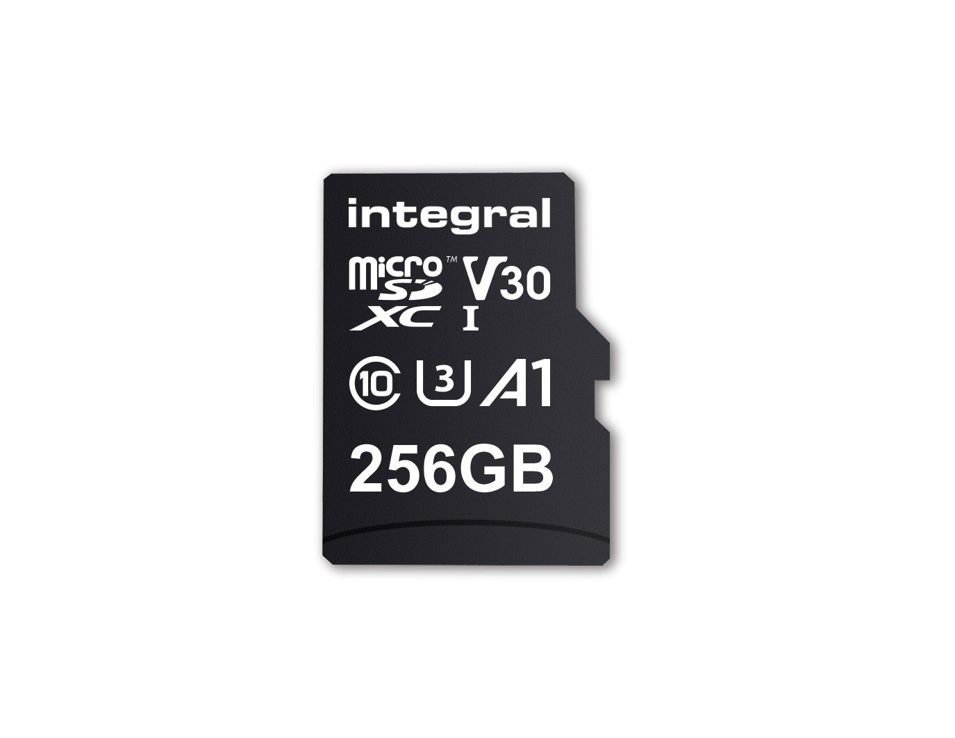 Integral UltimaPro - Carte mémoire flash (adaptateur microSDXC vers SD inclus(e)) - 256 Go - A1 / Video Class V30 / UHS Class 3 / Class10 - microSDXC UHS-I - noir