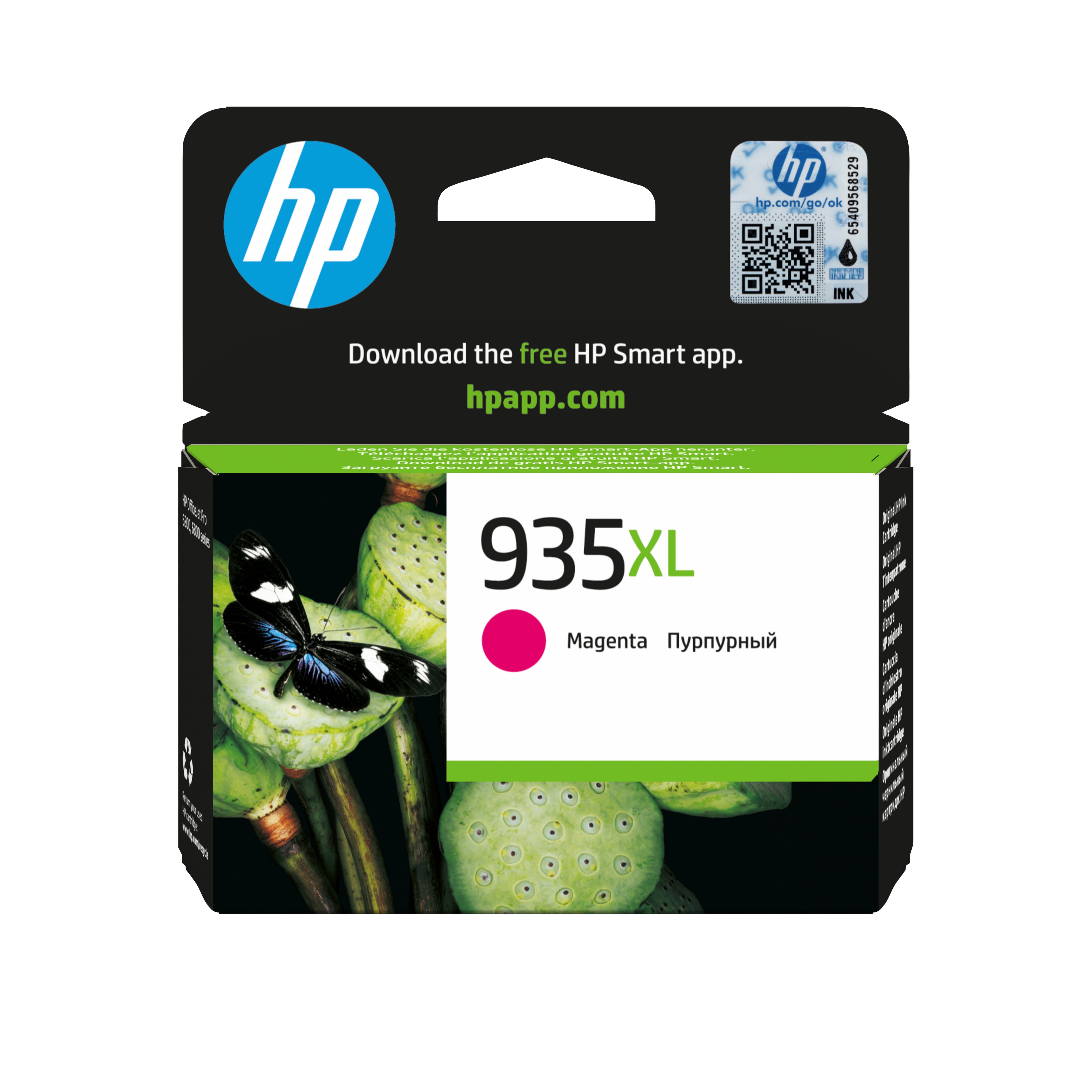 HP 935XL - À rendement élevé - magenta - original - cartouche d'encre - pour Officejet 6812, 6815, 6820, Officejet Pro 6230, 6230 ePrinter, 6830, 6835
