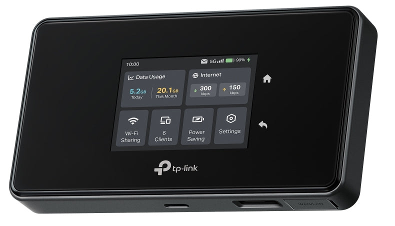 TP-Link M8550 V1 - Point d'accès mobile - 5G LTE Advanced - 3.4 Gbits/s - Wi-Fi 5, Wi-Fi 6E