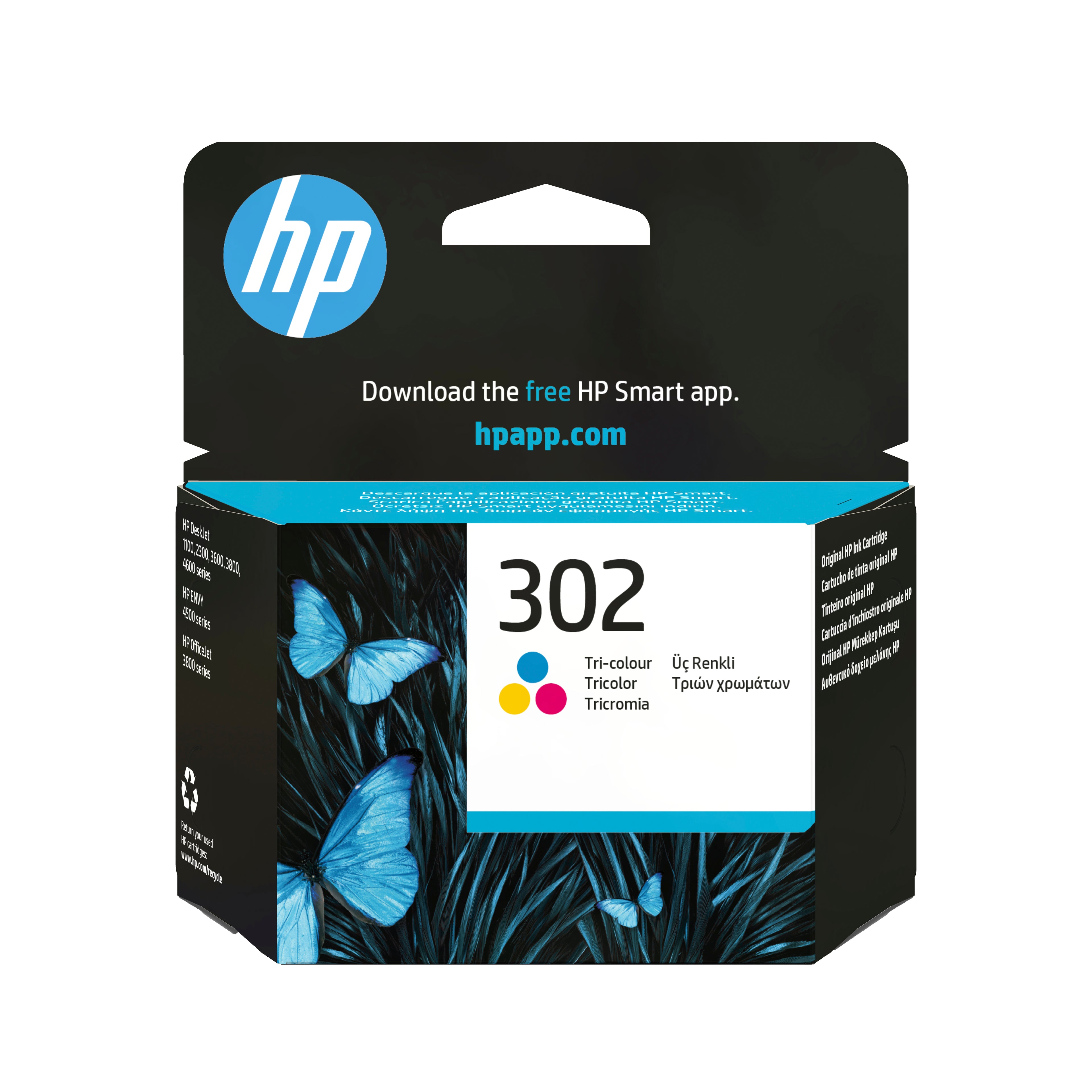 Cartouche d'encre originale HP F6U65AE Tricolore Jaune Cyan Magenta Cyan/Magenta/Jaune