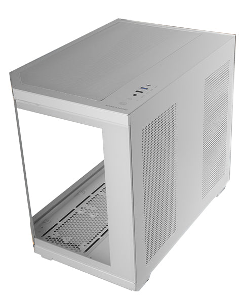 Boitier Mini Tour Micro ATX Mars Gaming MC-3TCorem avec panneaux vitrés (Blanc)